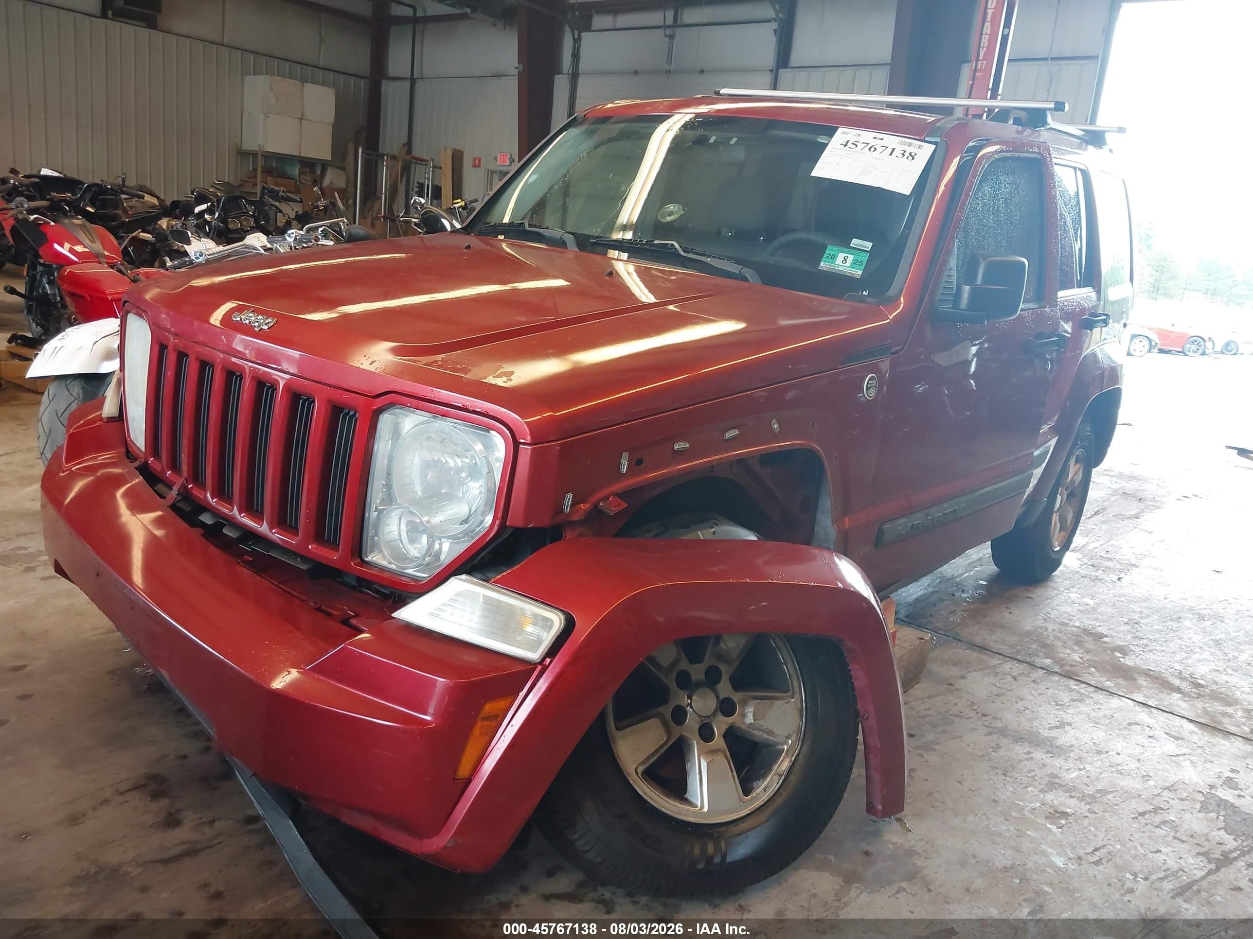 2010 Jeep Liberty Sport Red vin: 1J4PN2GK2AW102766