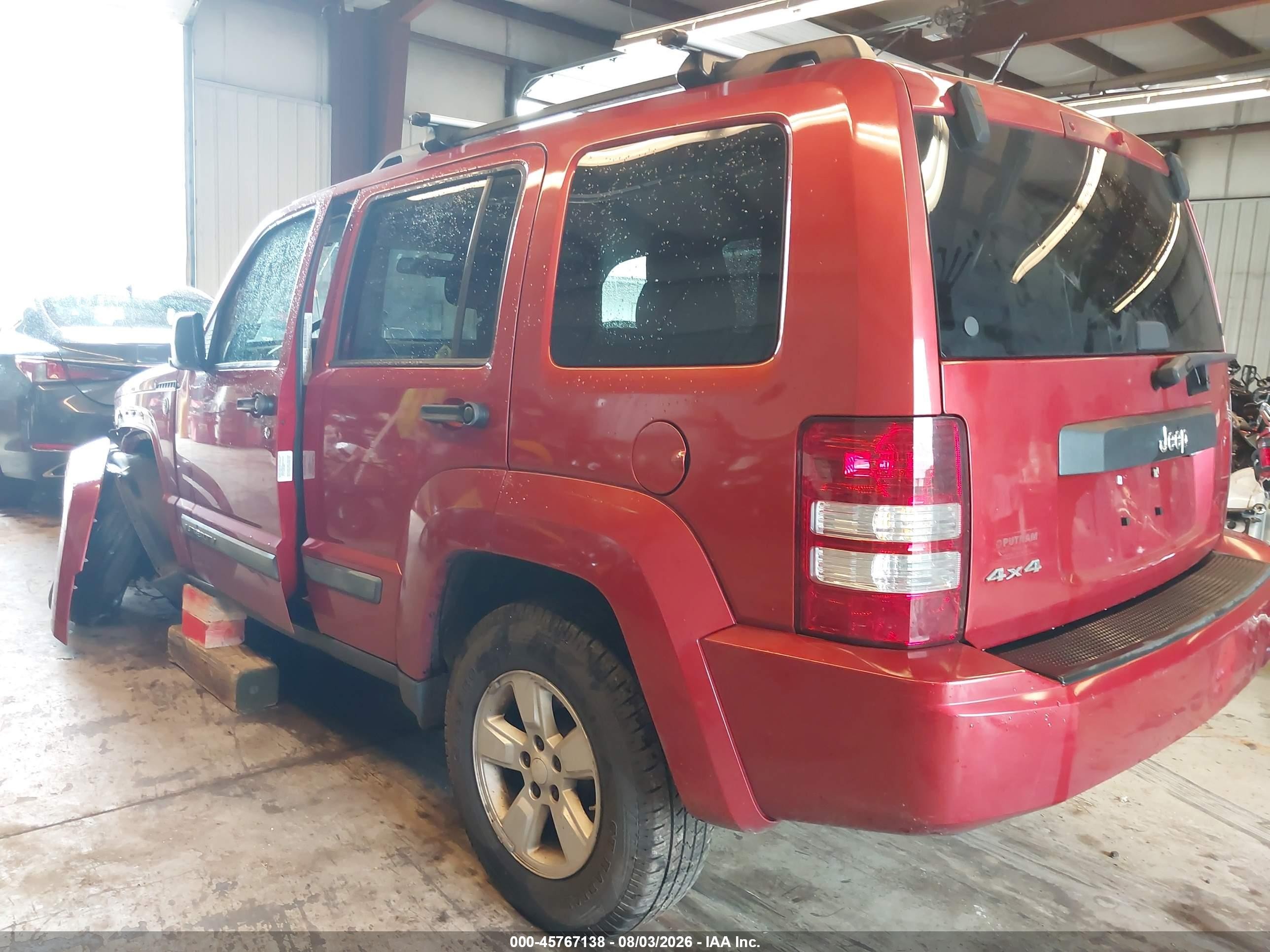 2010 Jeep Liberty Sport Red vin: 1J4PN2GK2AW102766
