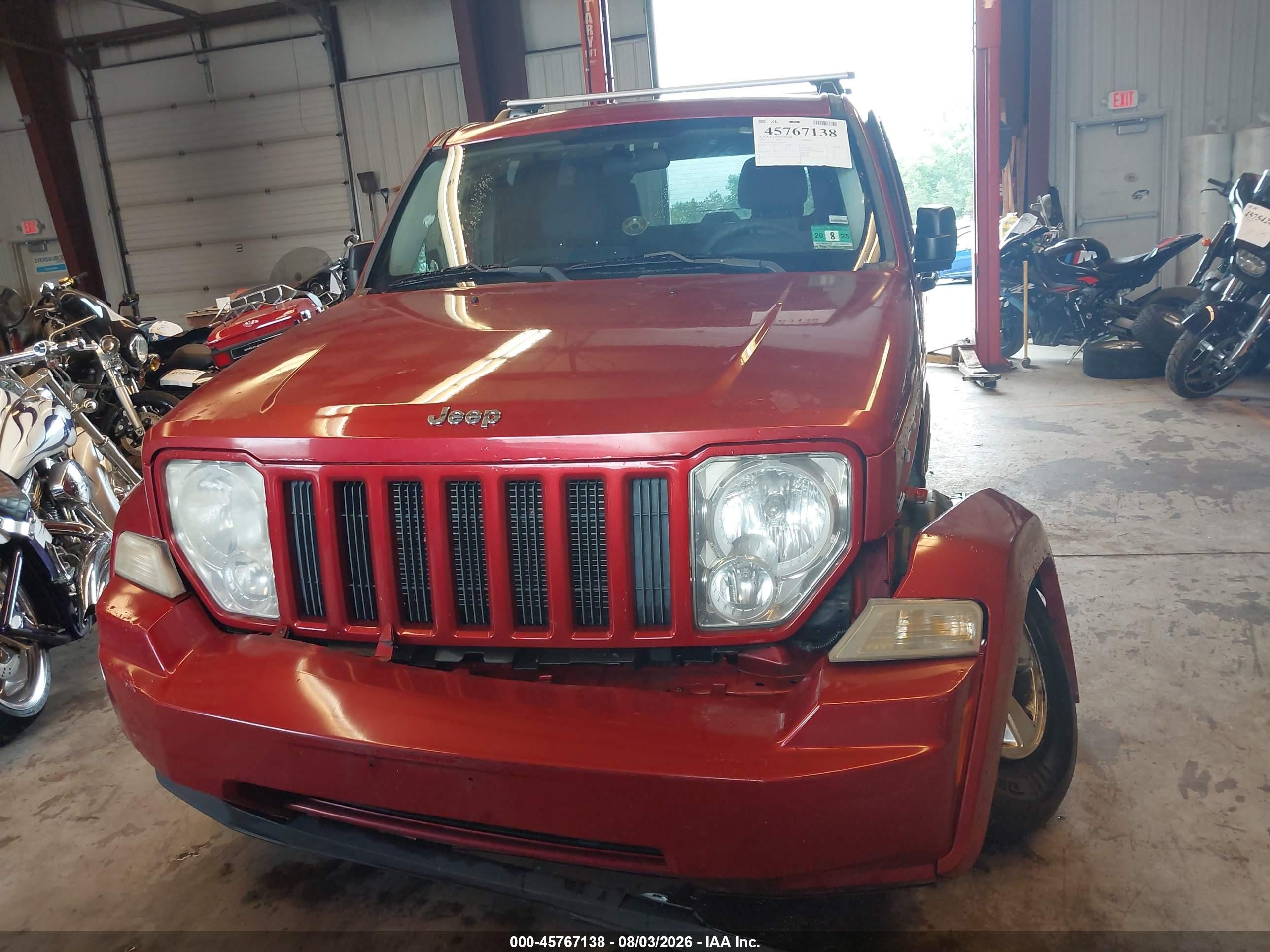 2010 Jeep Liberty Sport Red vin: 1J4PN2GK2AW102766