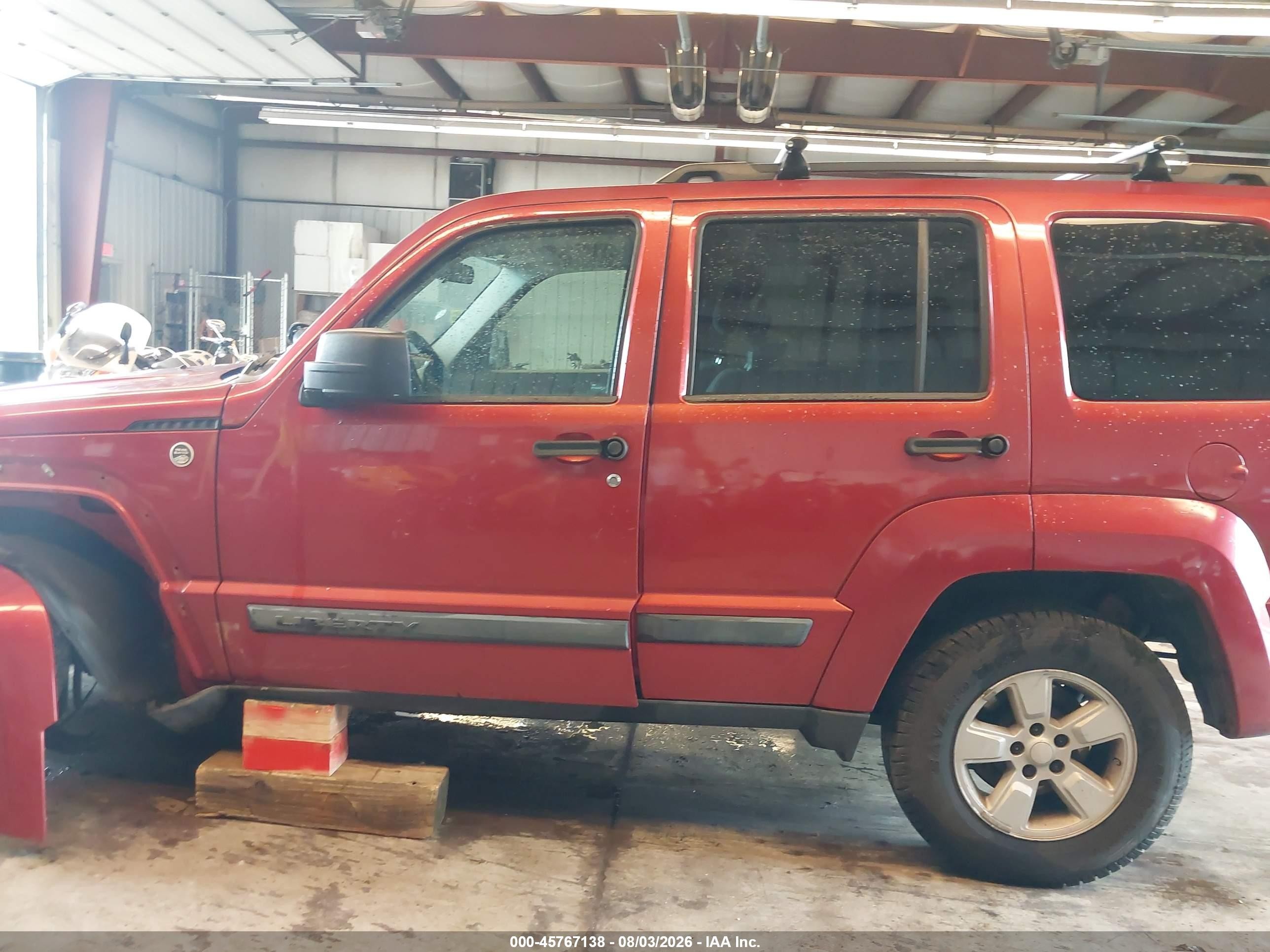 2010 Jeep Liberty Sport Red vin: 1J4PN2GK2AW102766