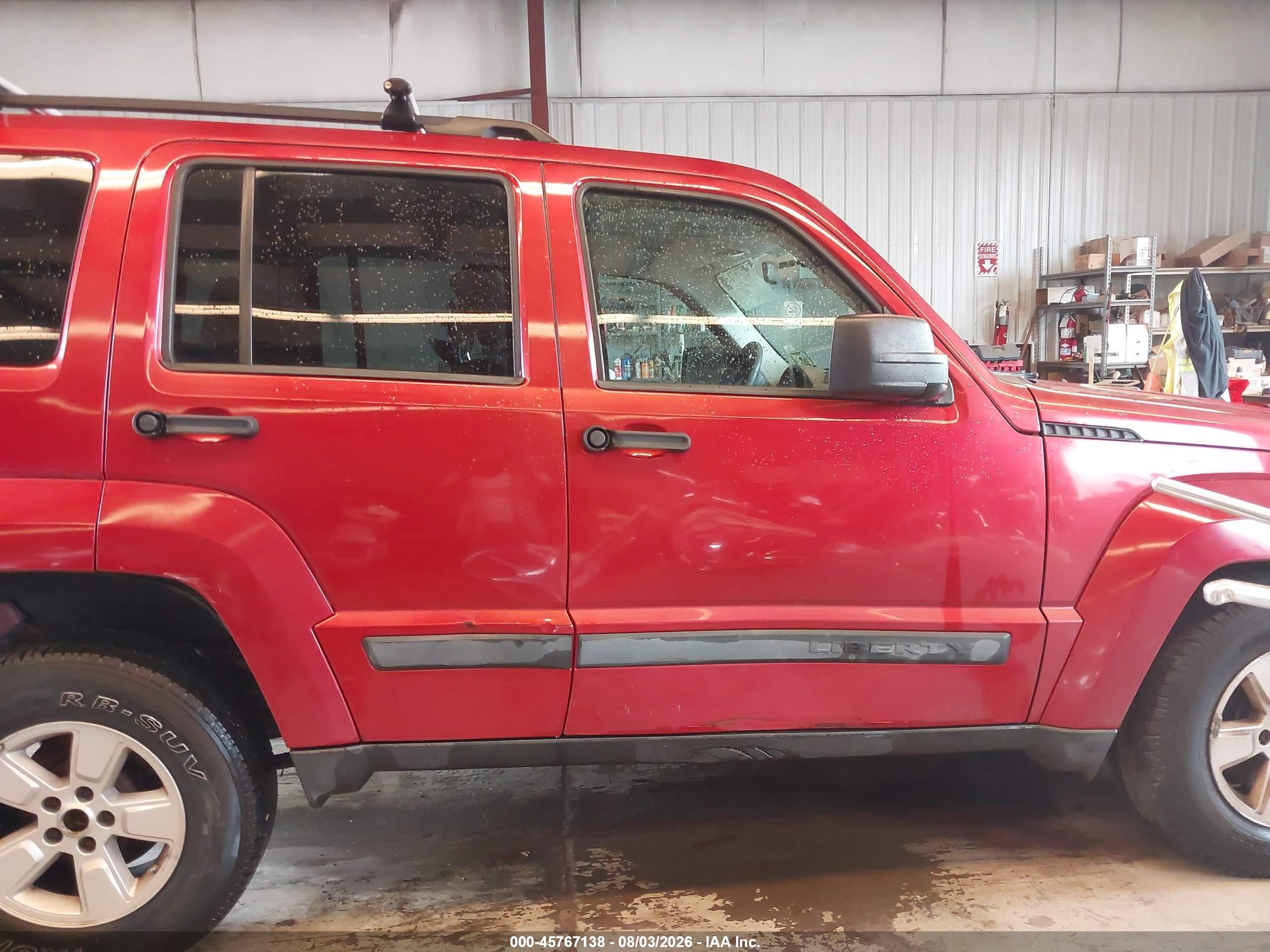 2010 Jeep Liberty Sport Red vin: 1J4PN2GK2AW102766