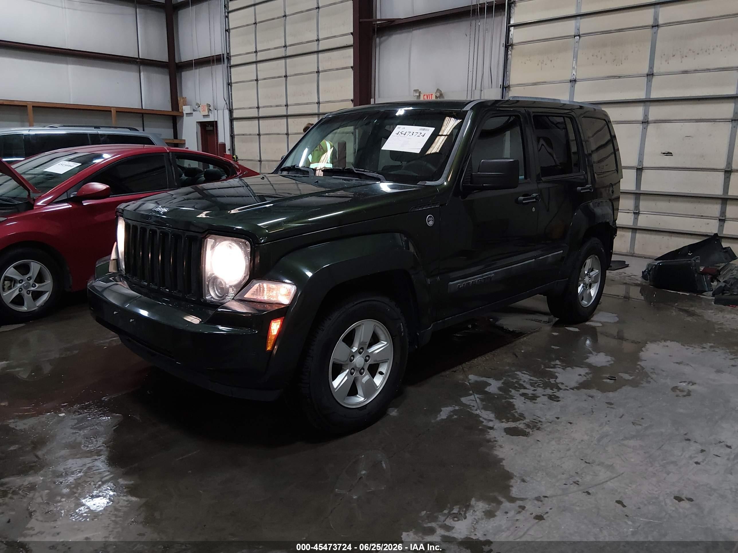 2011 Jeep Liberty Sport Green vin: 1J4PN2GK2BW510654