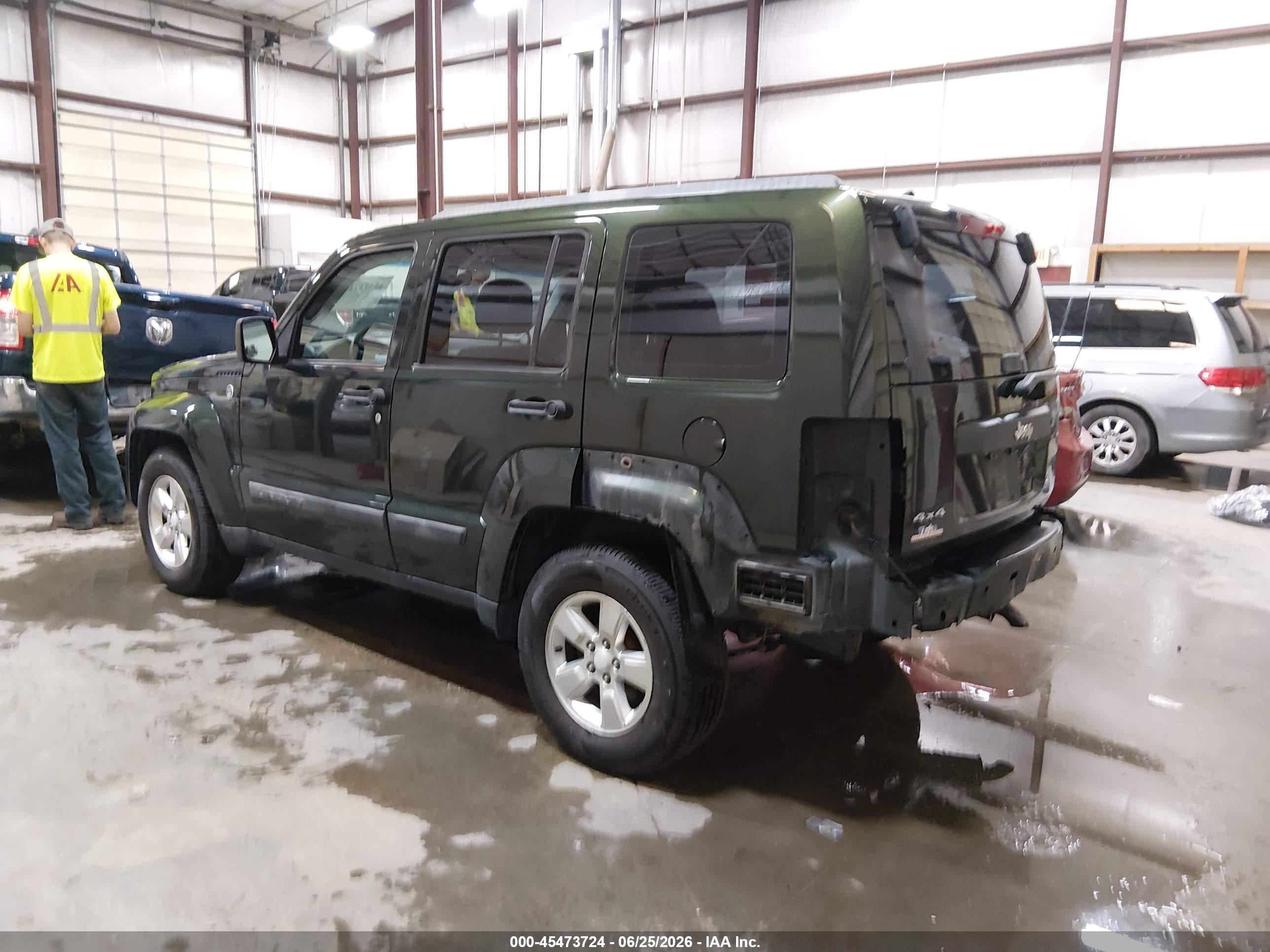 2011 Jeep Liberty Sport Green vin: 1J4PN2GK2BW510654