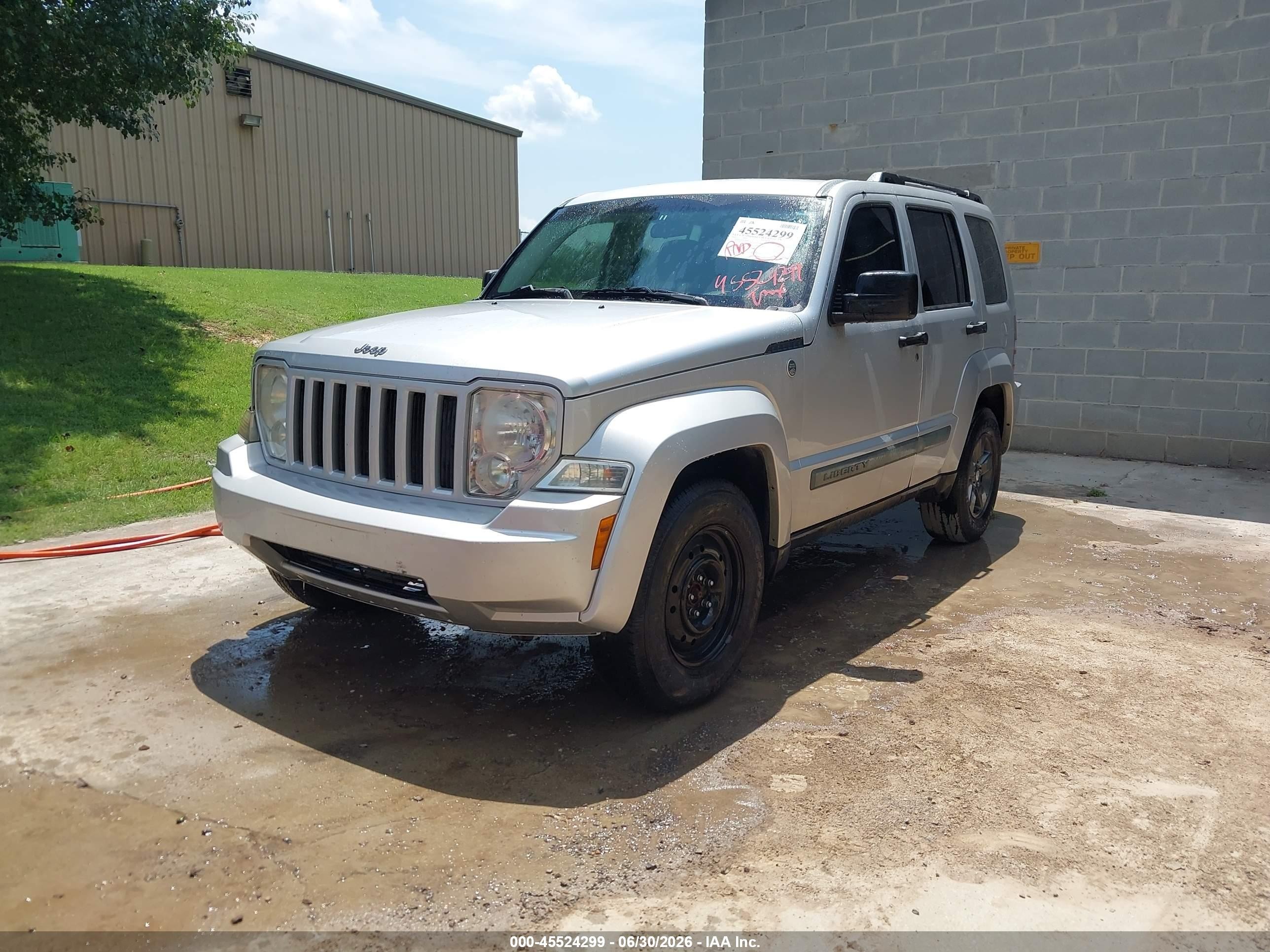 2010 Jeep Liberty Sport Silver vin: 1J4PN2GK3AW128664