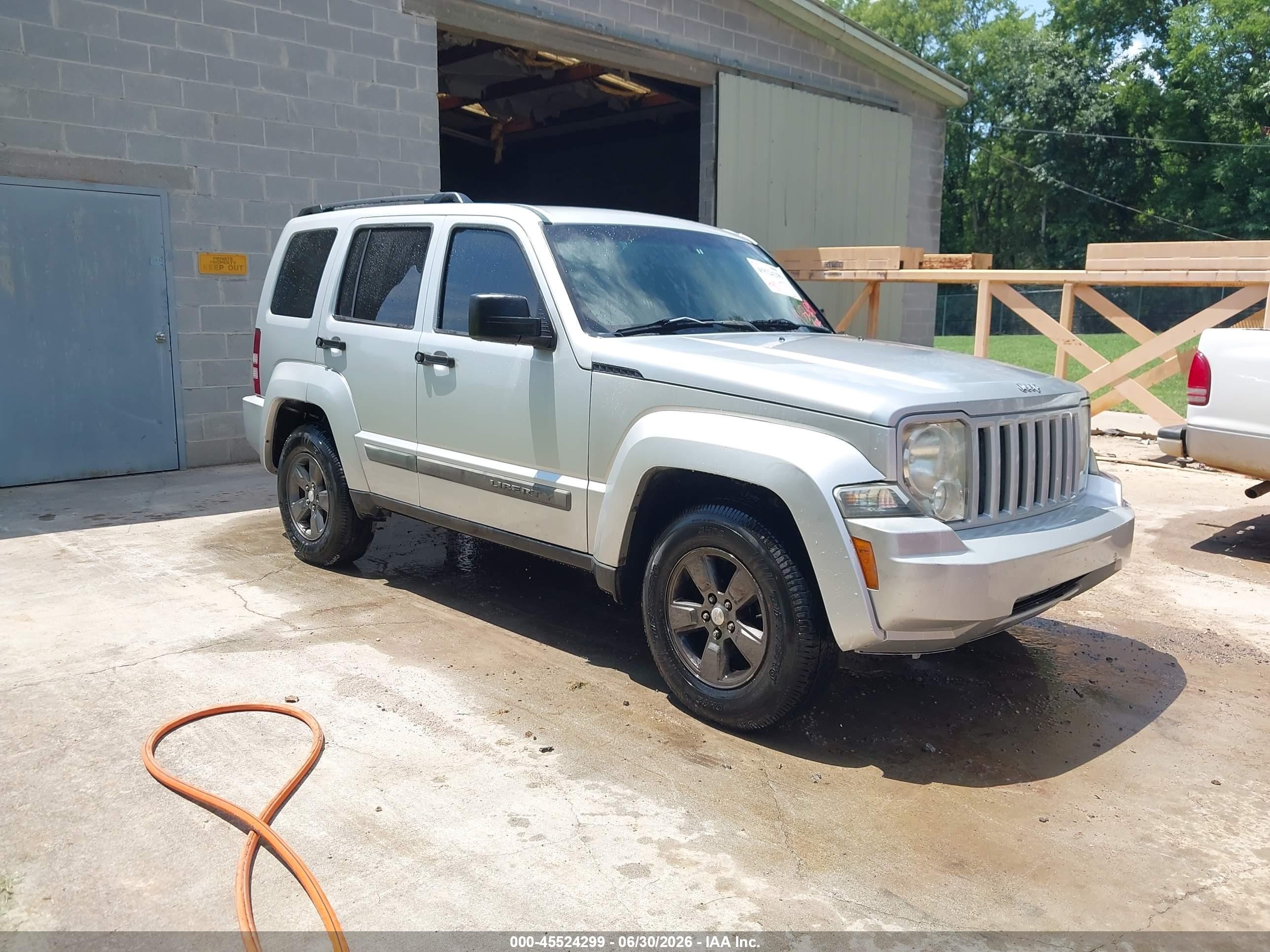 2010 Jeep Liberty Sport Silver vin: 1J4PN2GK3AW128664