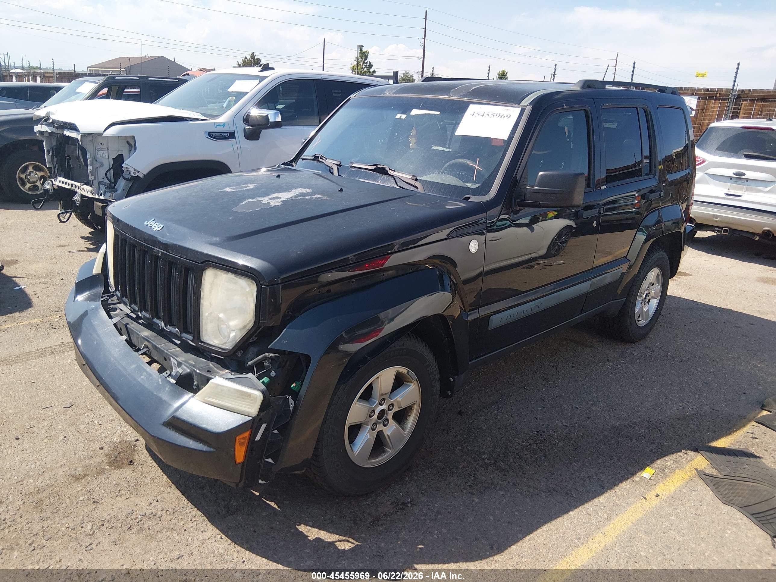 2010 Jeep Liberty Sport Black vin: 1J4PN2GK3AW161664