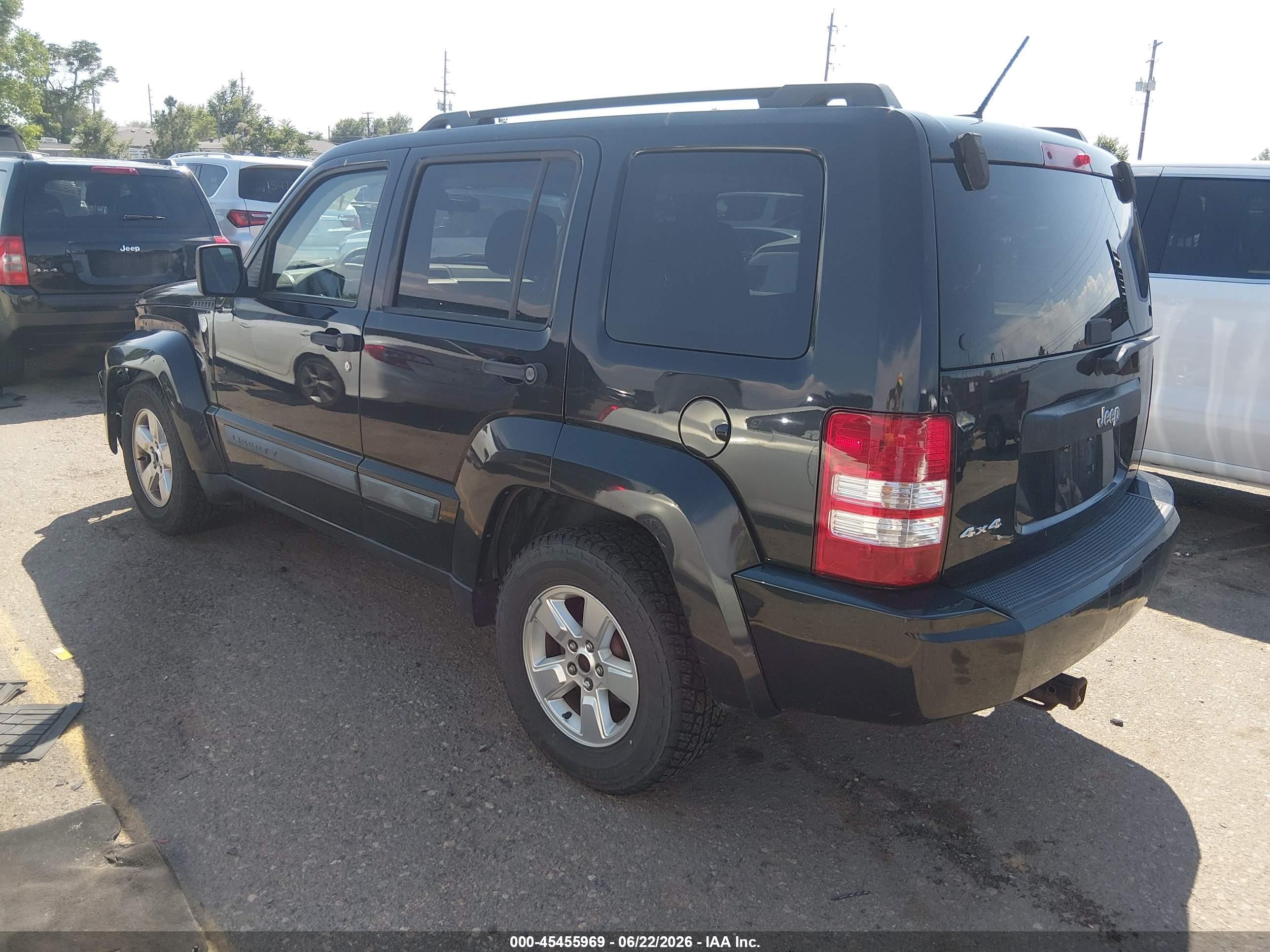 2010 Jeep Liberty Sport Black vin: 1J4PN2GK3AW161664