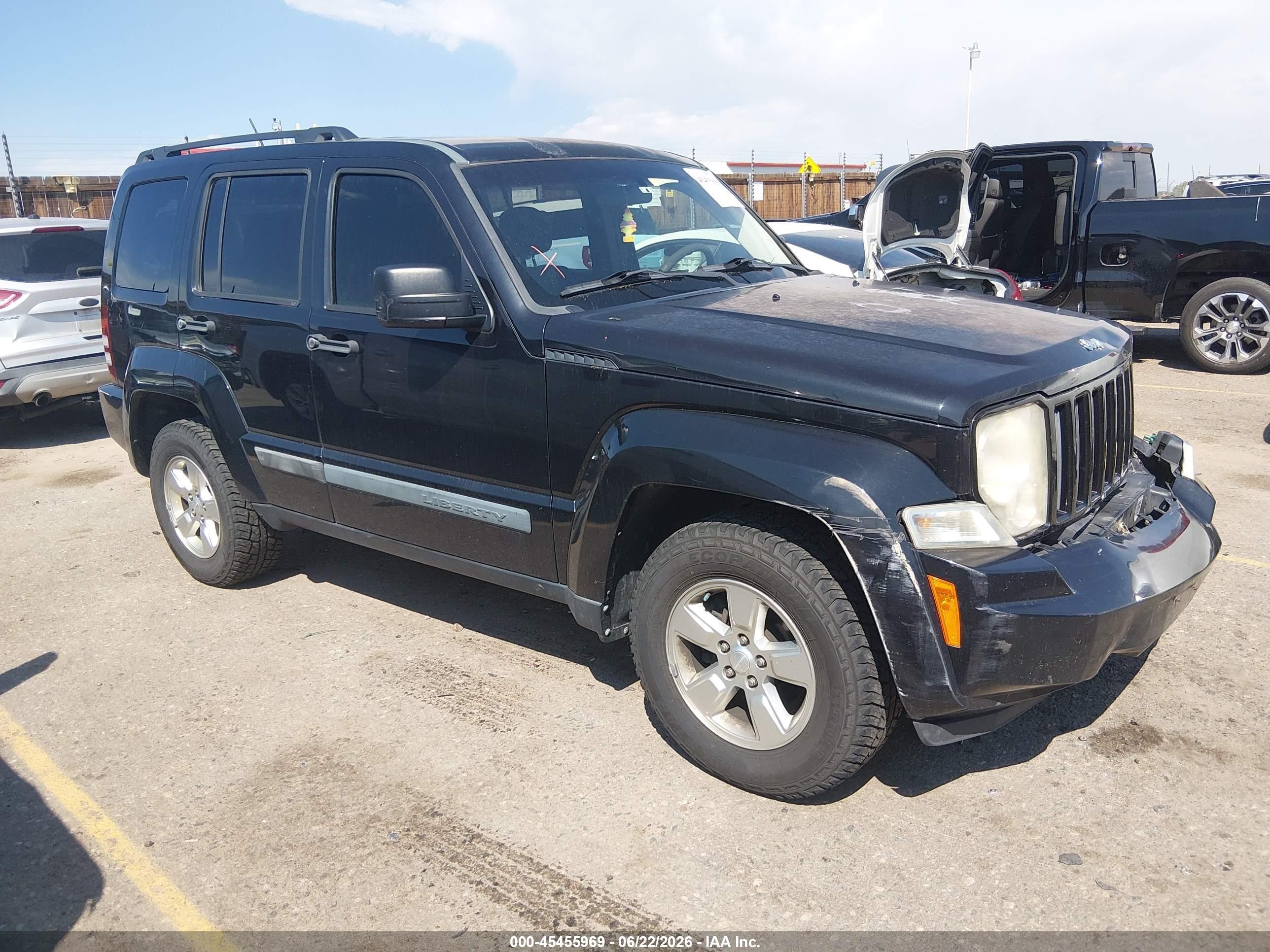 2010 Jeep Liberty Sport Черный vin: 1J4PN2GK3AW161664
