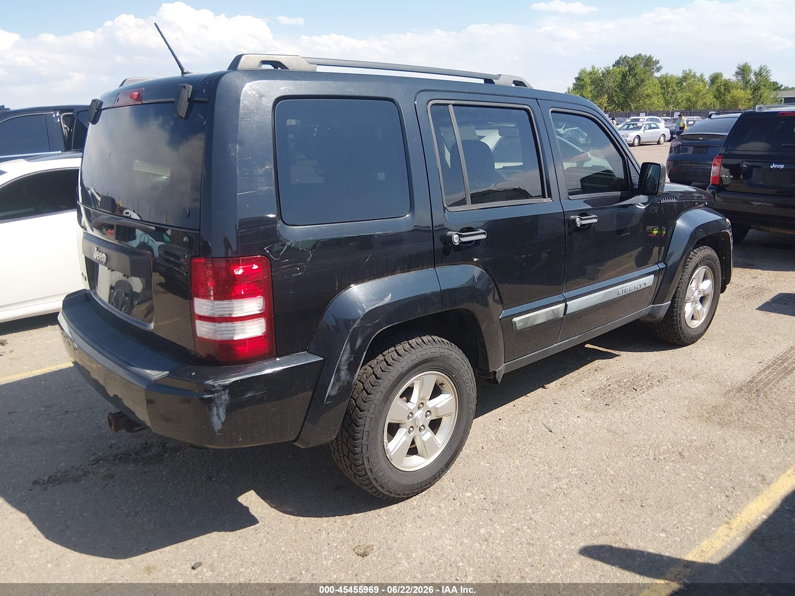 2010 Jeep Liberty Sport Black vin: 1J4PN2GK3AW161664