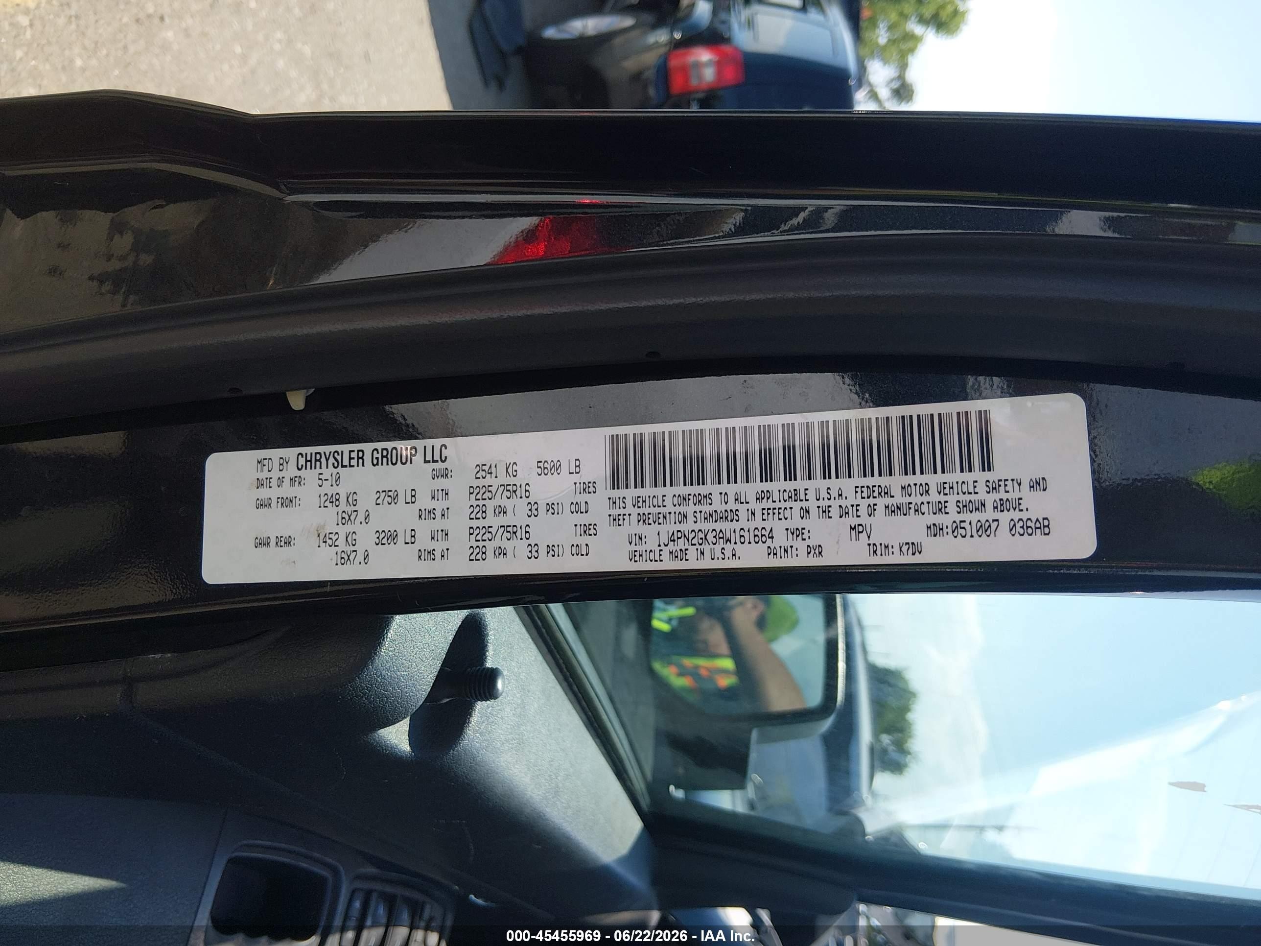 2010 Jeep Liberty Sport Black vin: 1J4PN2GK3AW161664