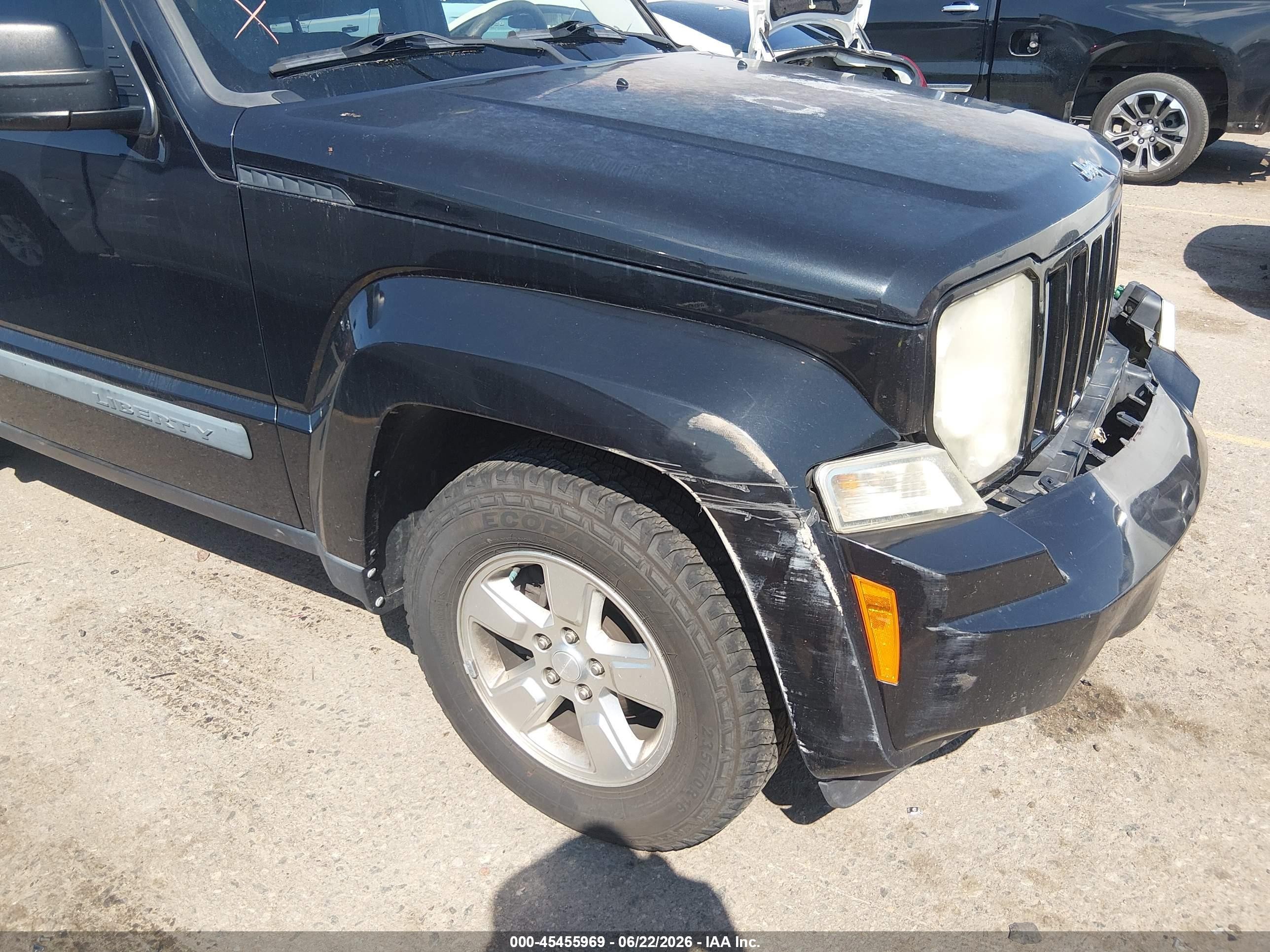 2010 Jeep Liberty Sport Black vin: 1J4PN2GK3AW161664