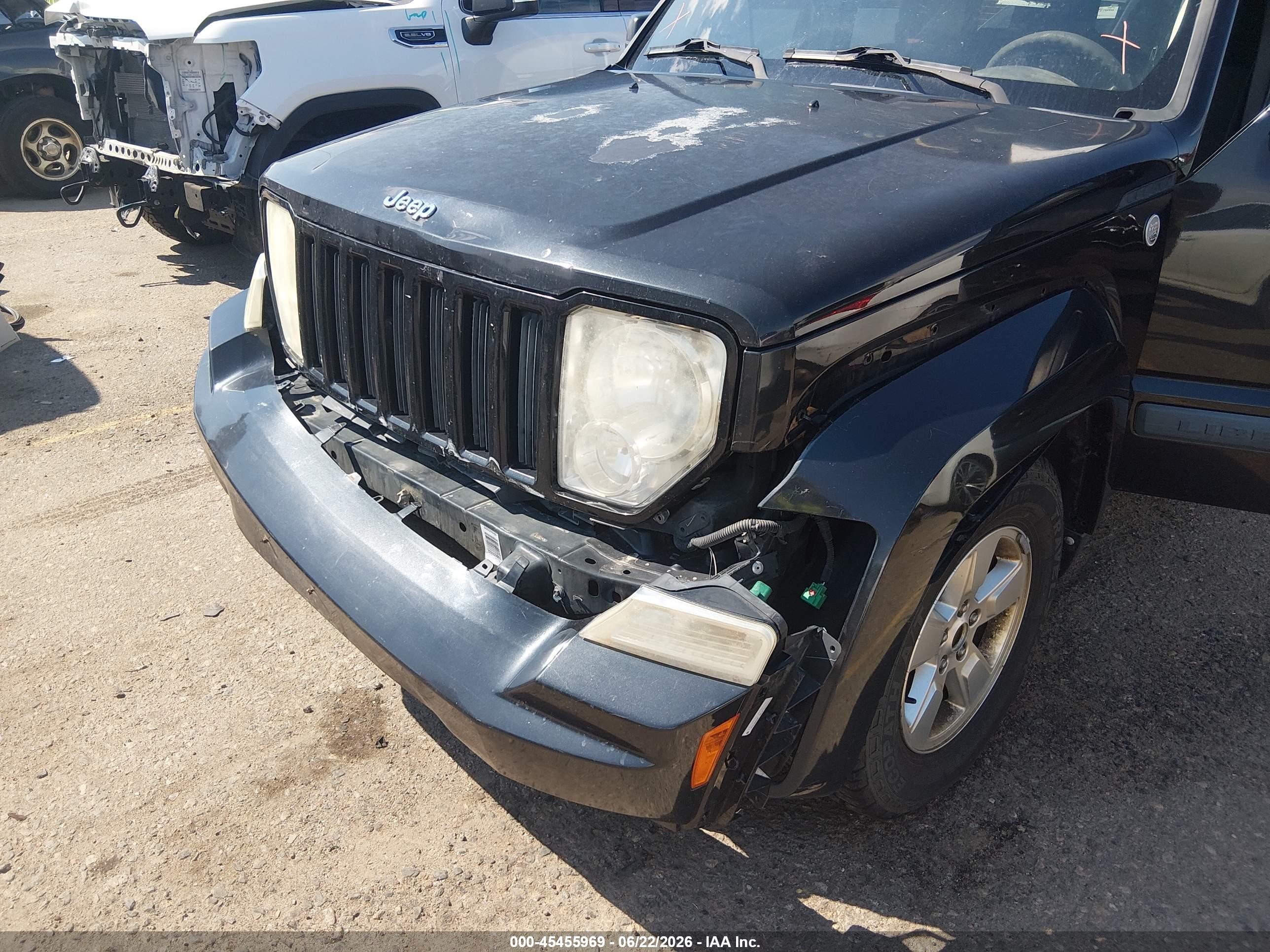 2010 Jeep Liberty Sport Black vin: 1J4PN2GK3AW161664