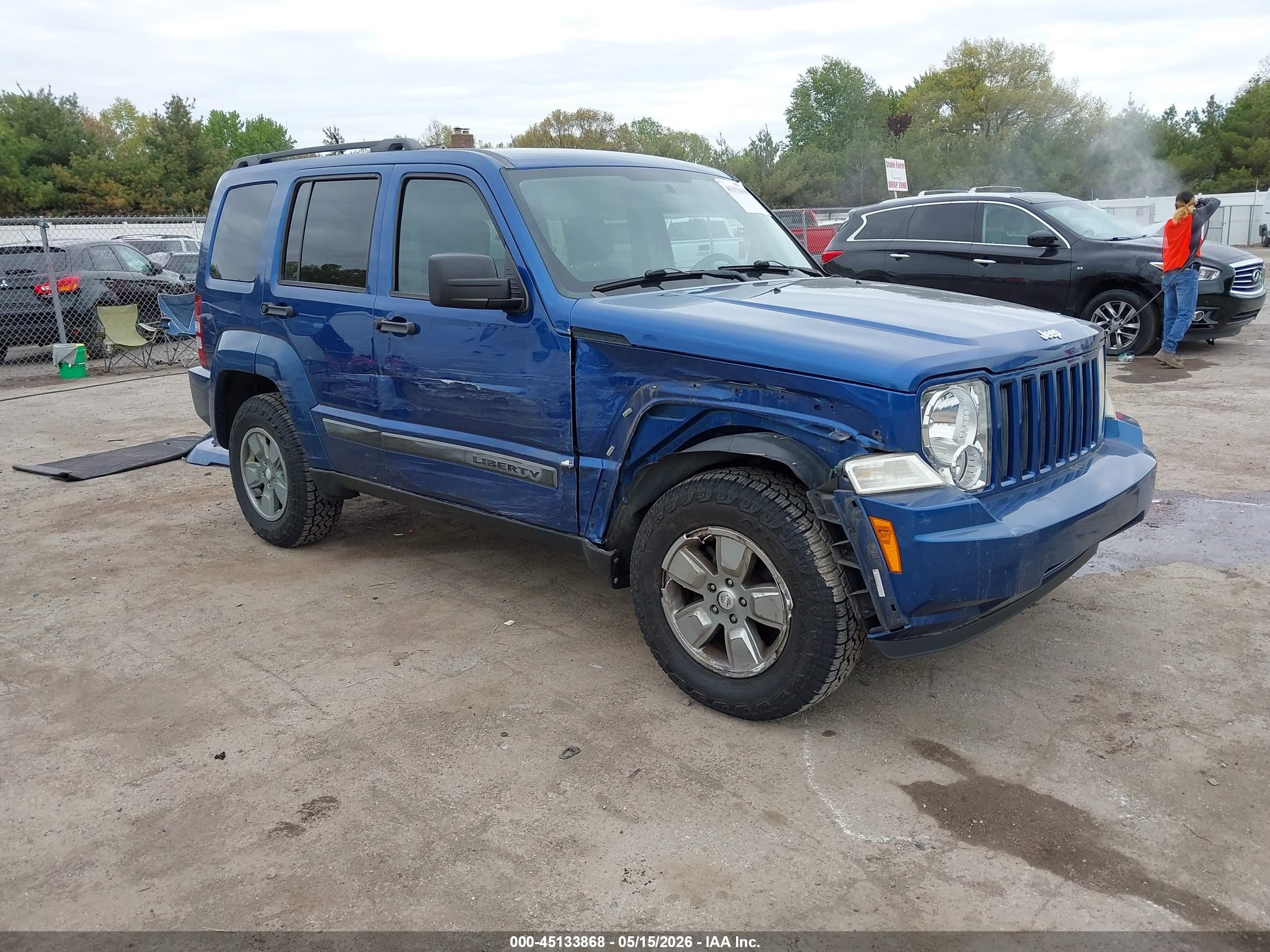 2010 Jeep Liberty Sport Blue vin: 1J4PN2GK3AW176956