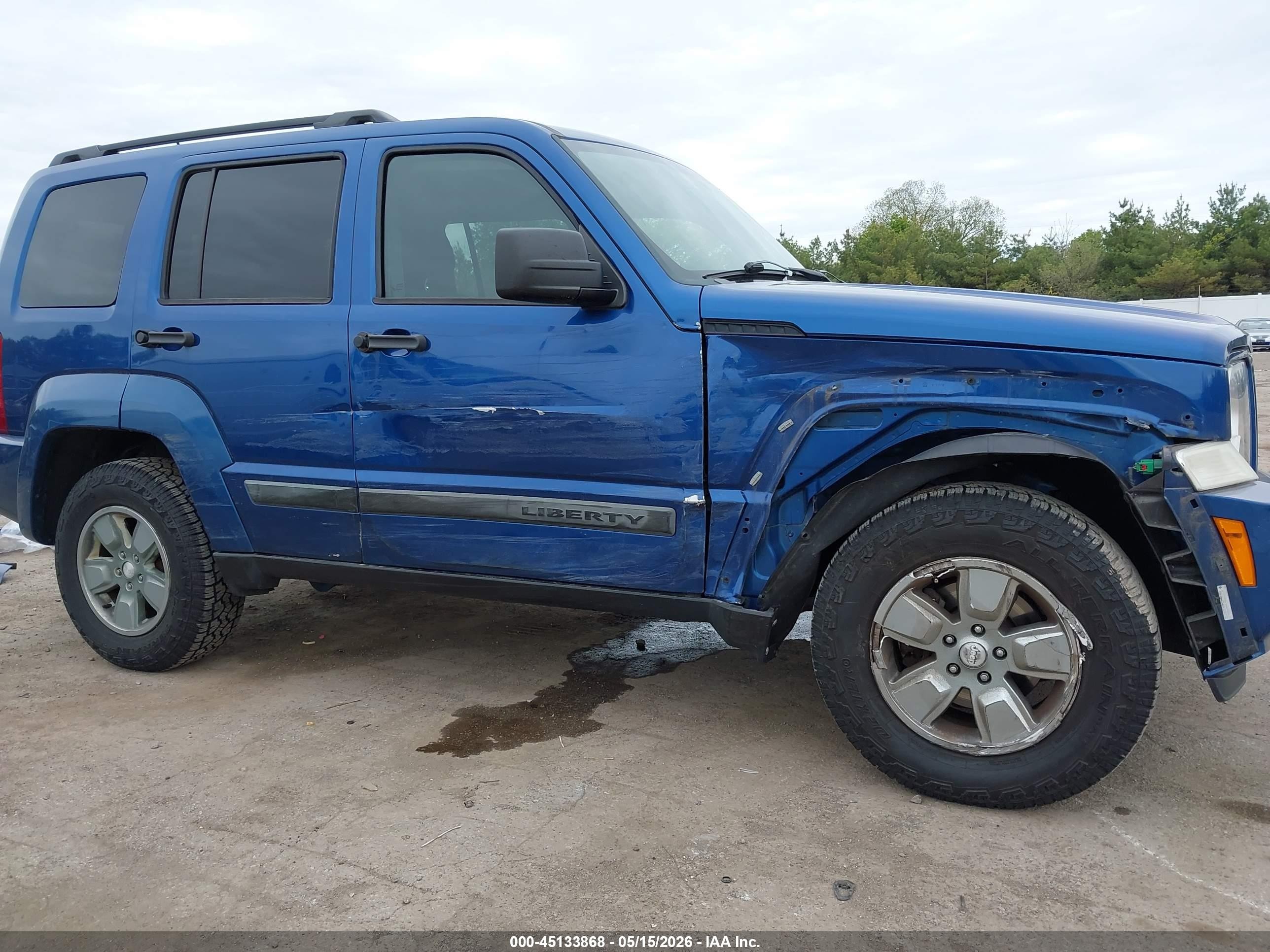 2010 Jeep Liberty Sport Blue vin: 1J4PN2GK3AW176956