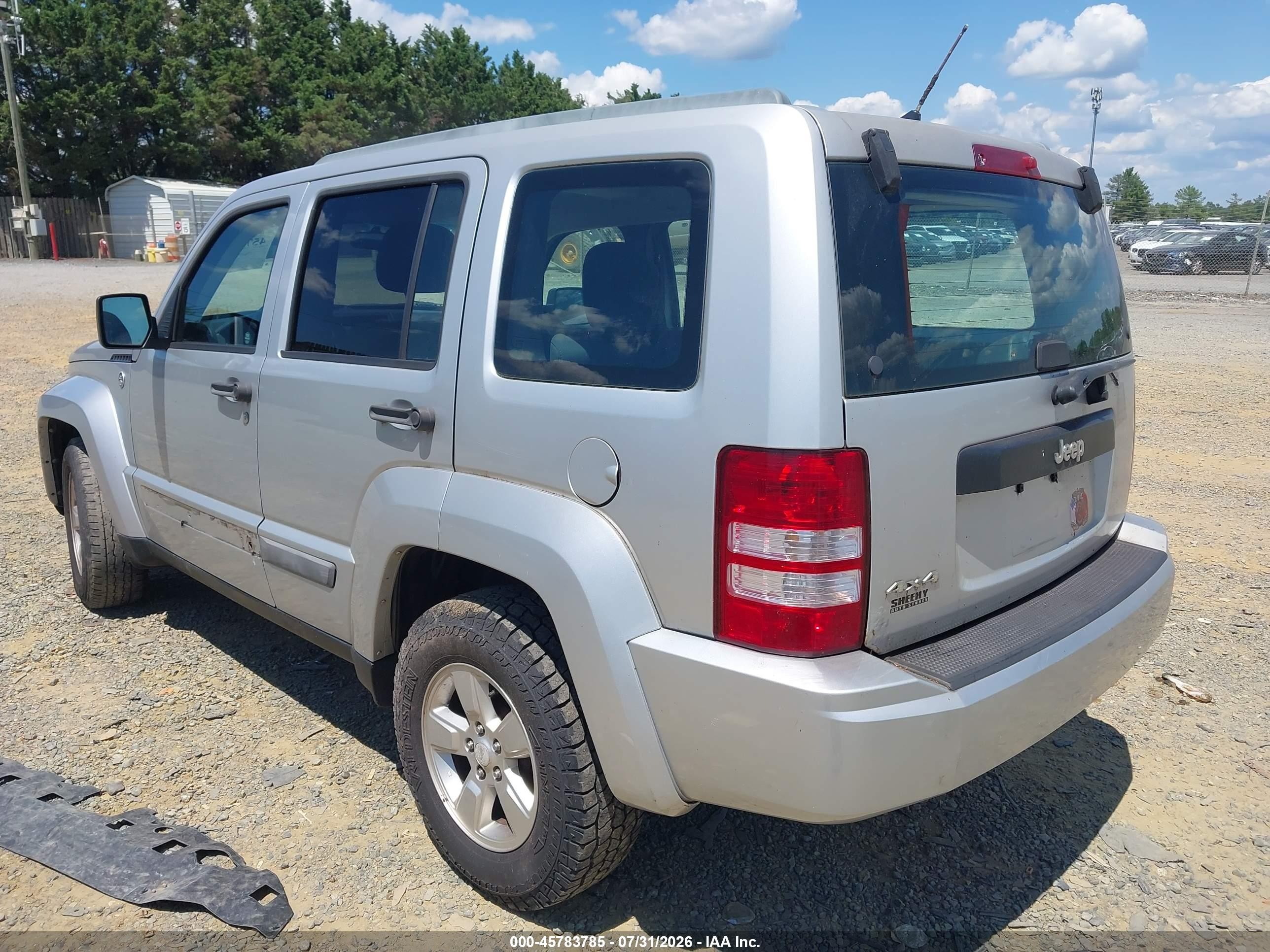 2011 Jeep Liberty Sport Silver vin: 1J4PN2GK3BW551942