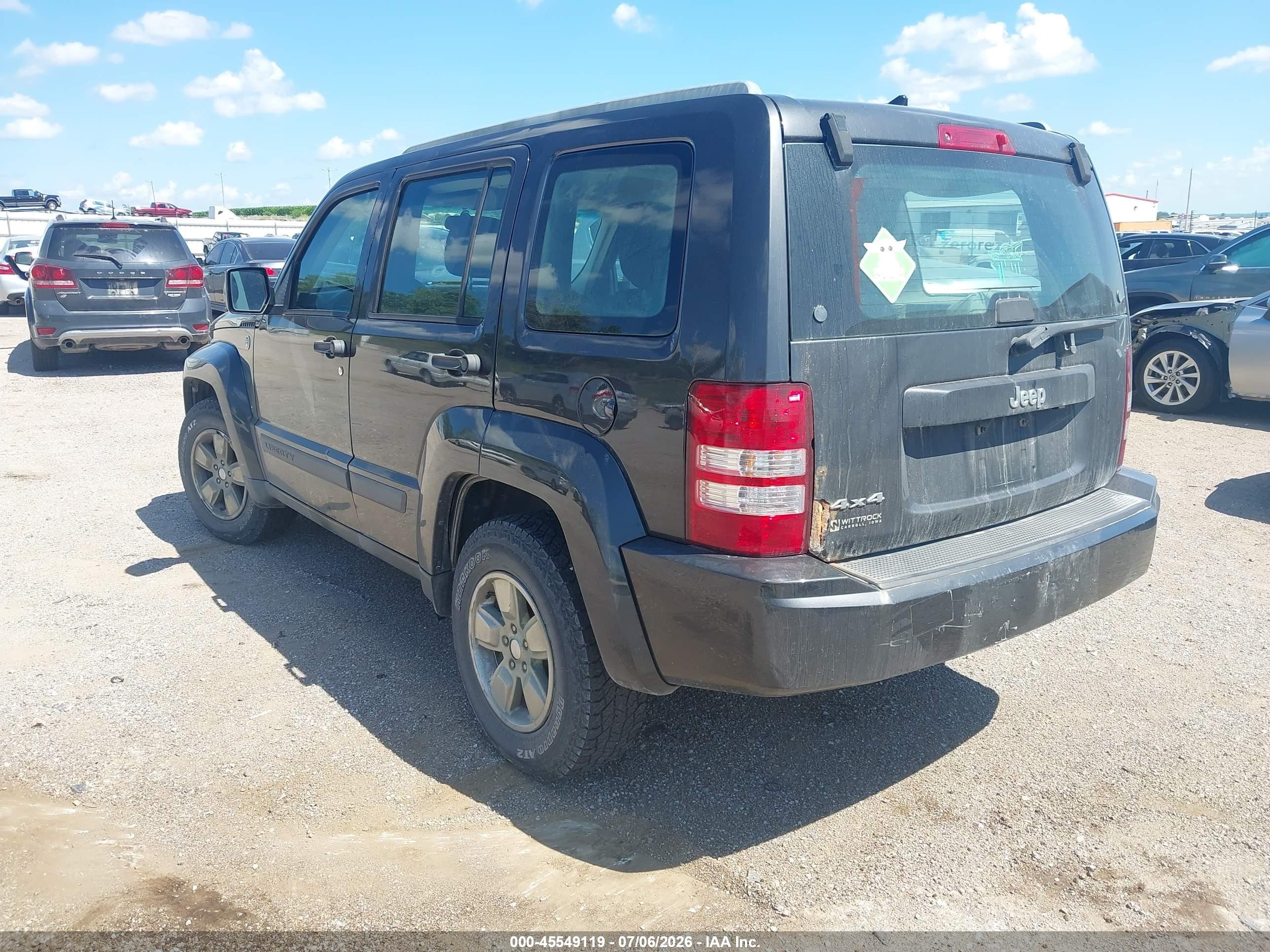 2011 Jeep Liberty Sport Black vin: 1J4PN2GK3BW595472