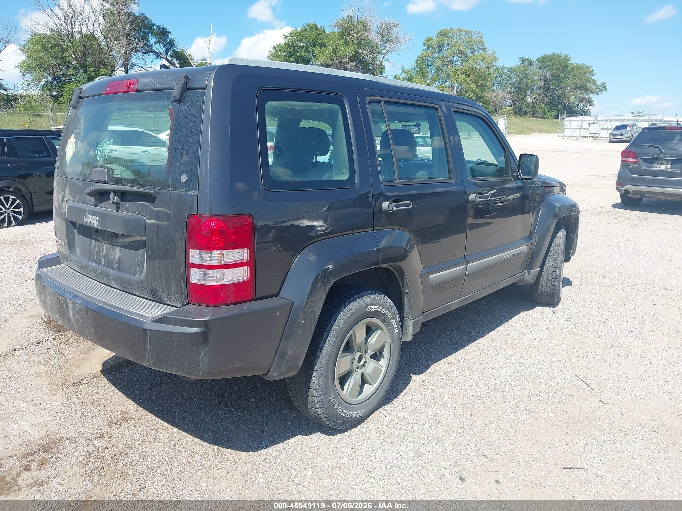 2011 Jeep Liberty Sport Black vin: 1J4PN2GK3BW595472