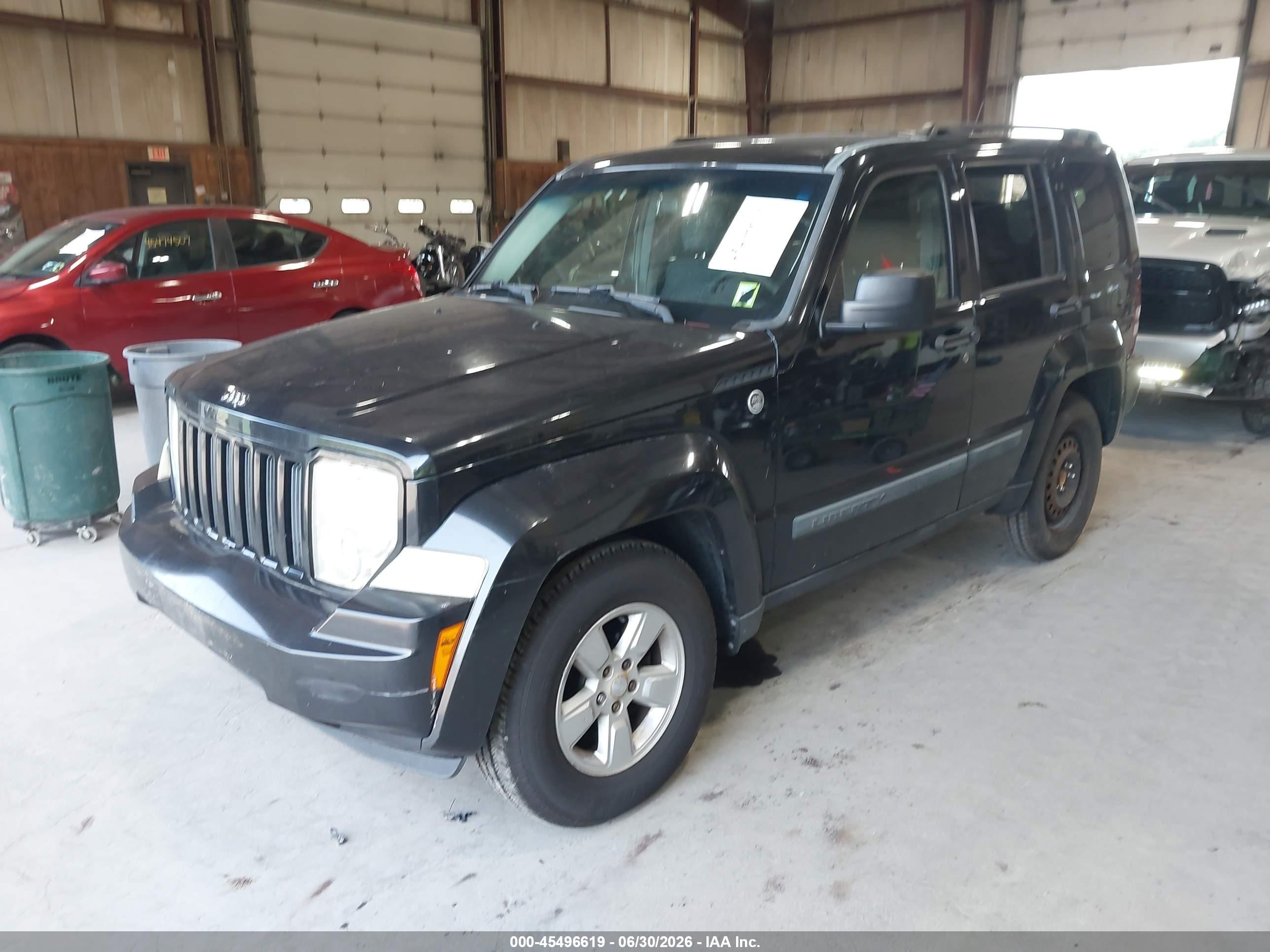 2010 Jeep Liberty Sport Black vin: 1J4PN2GK4AW115132