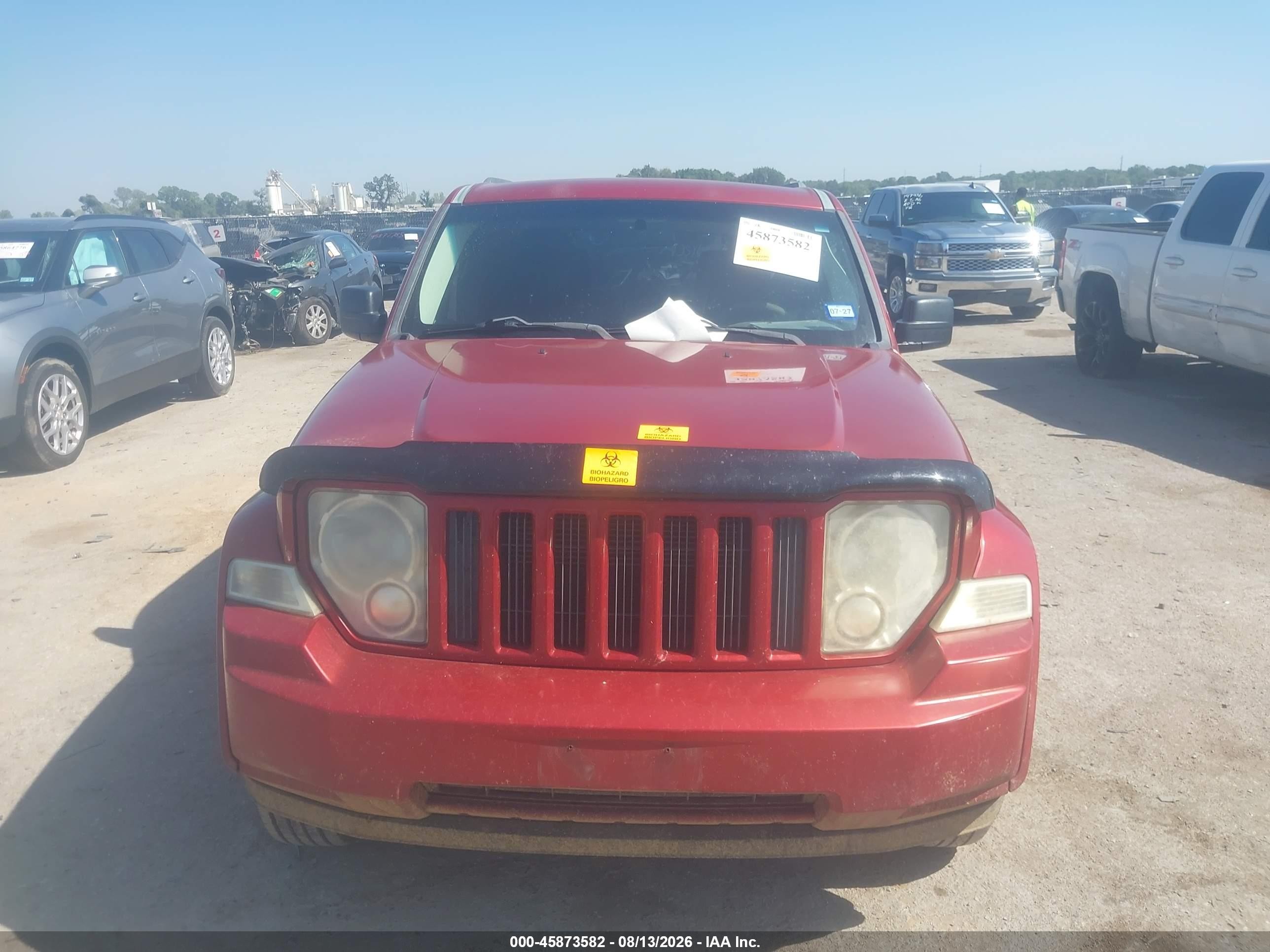 2010 Jeep Liberty Sport Red vin: 1J4PN2GK4AW139351