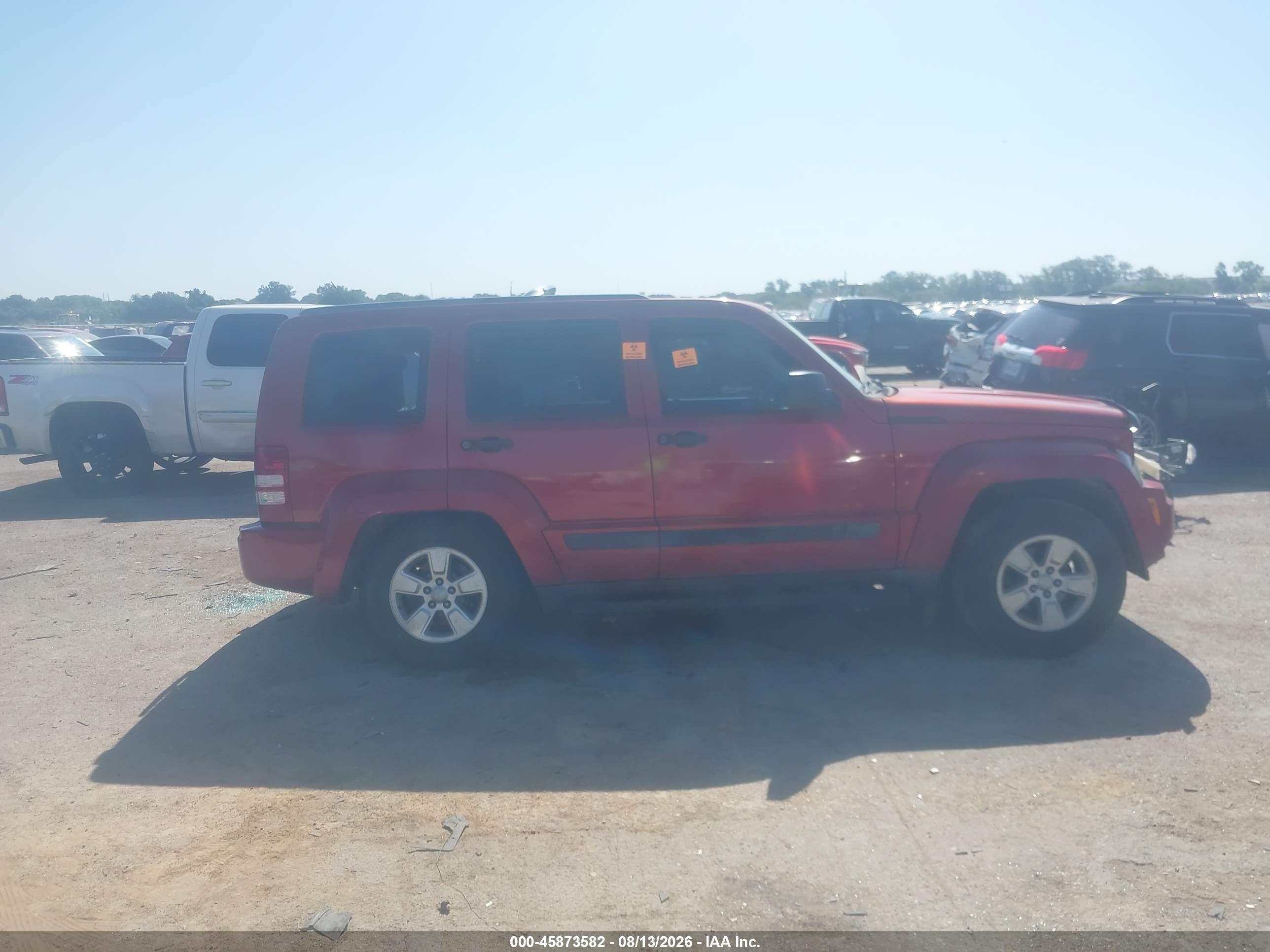 2010 Jeep Liberty Sport Red vin: 1J4PN2GK4AW139351