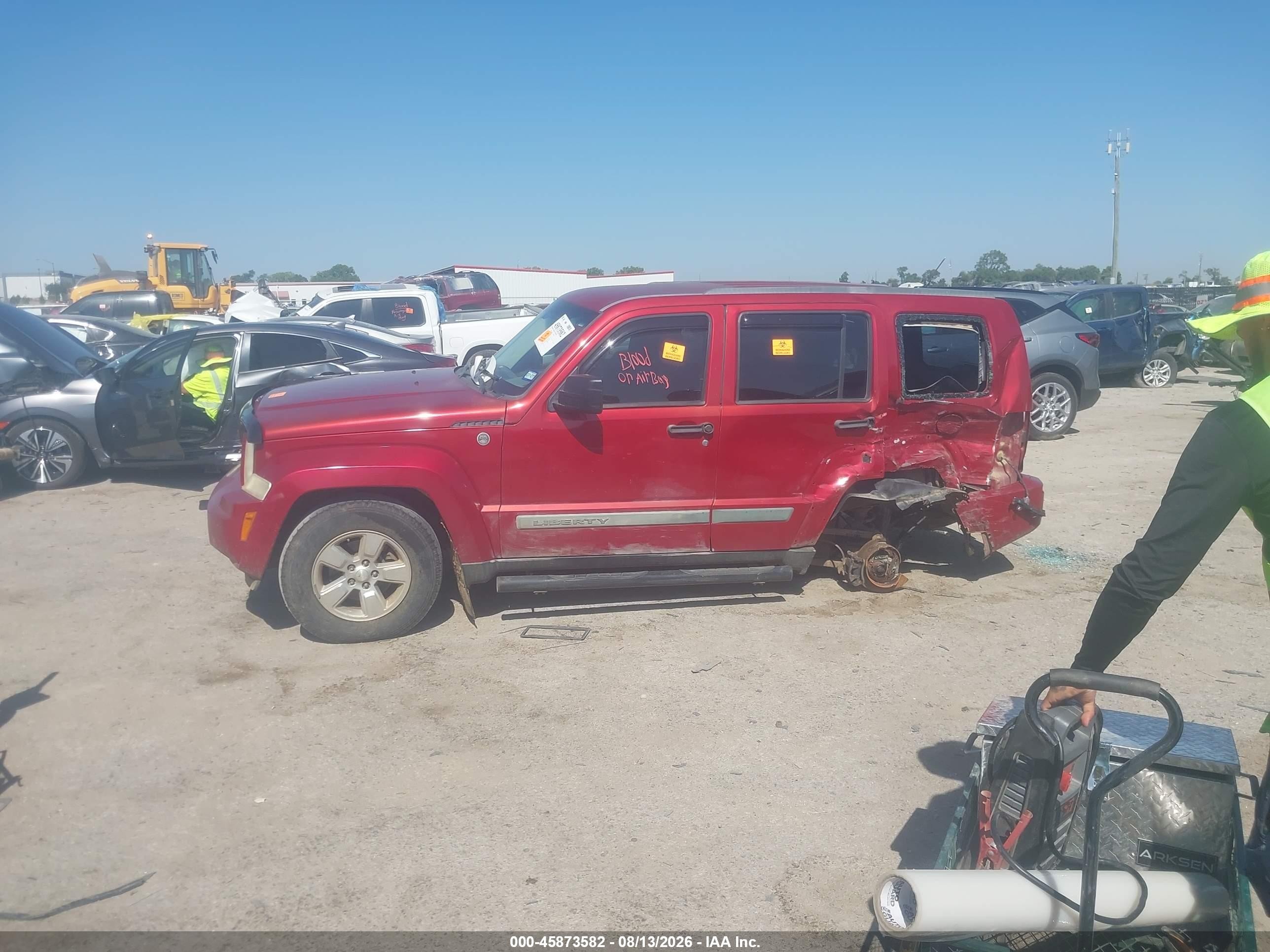 2010 Jeep Liberty Sport Red vin: 1J4PN2GK4AW139351