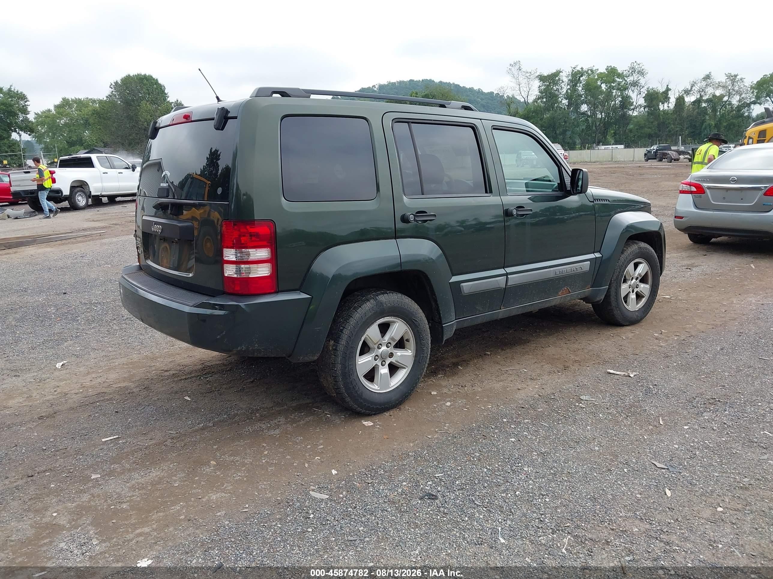 2010 Jeep Liberty Sport Green vin: 1J4PN2GK4AW141312