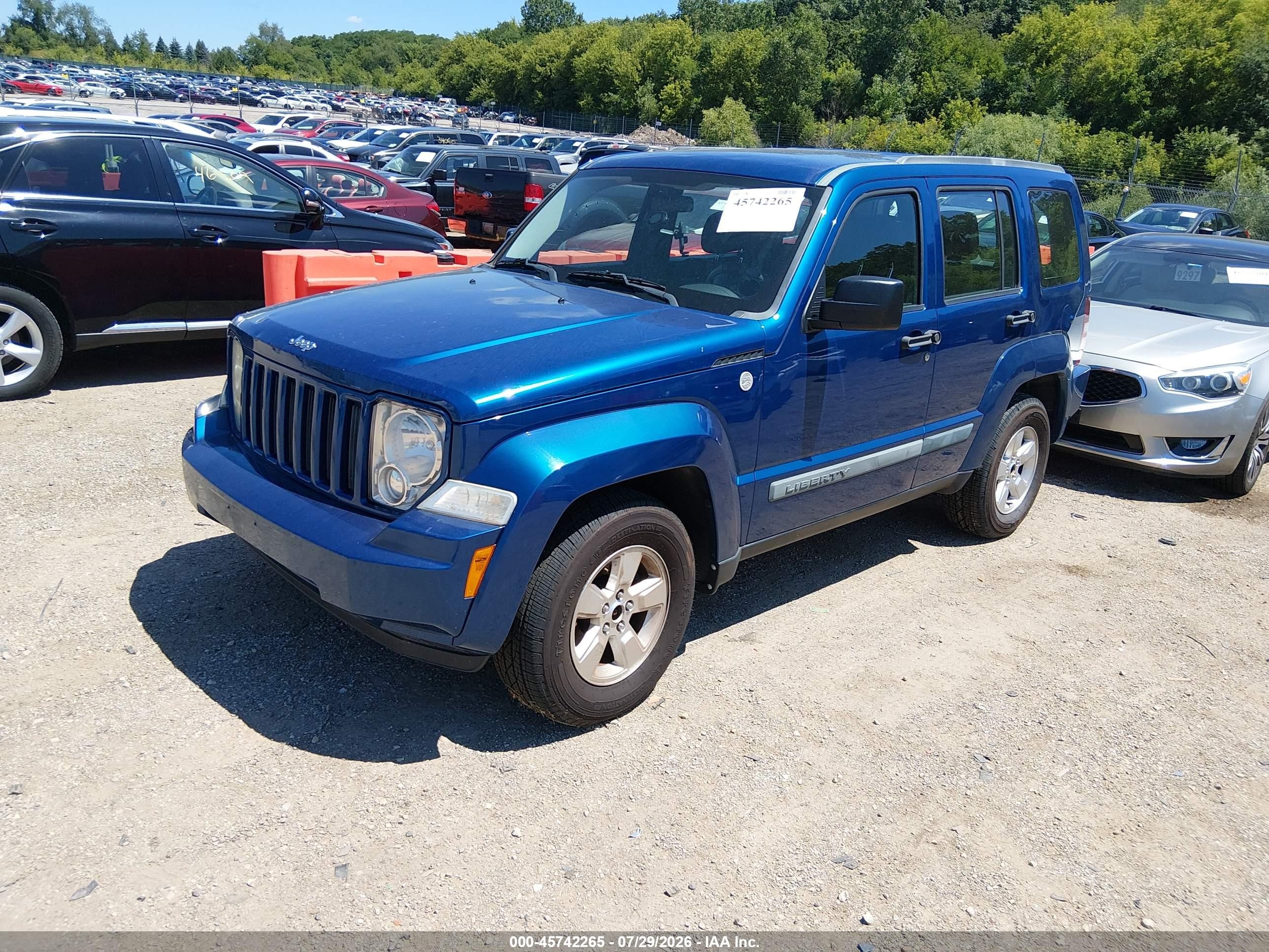 2010 Jeep Liberty Sport Blue vin: 1J4PN2GK4AW168770