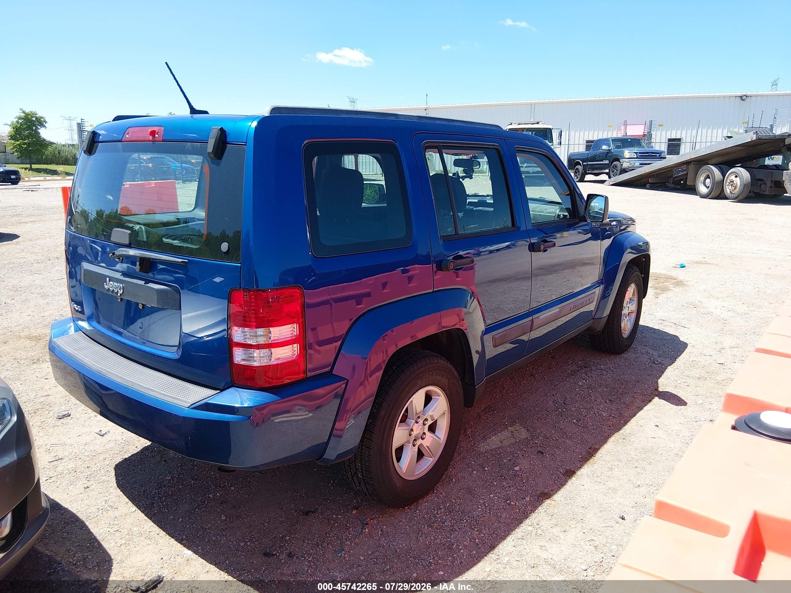 2010 Jeep Liberty Sport Blue vin: 1J4PN2GK4AW168770