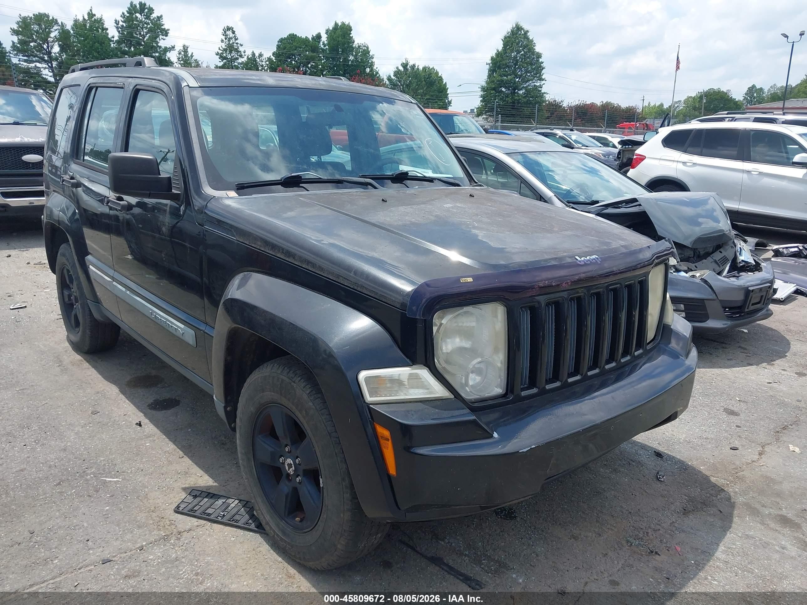 2010 Jeep Liberty Sport Черный vin: 1J4PN2GK4AW171149