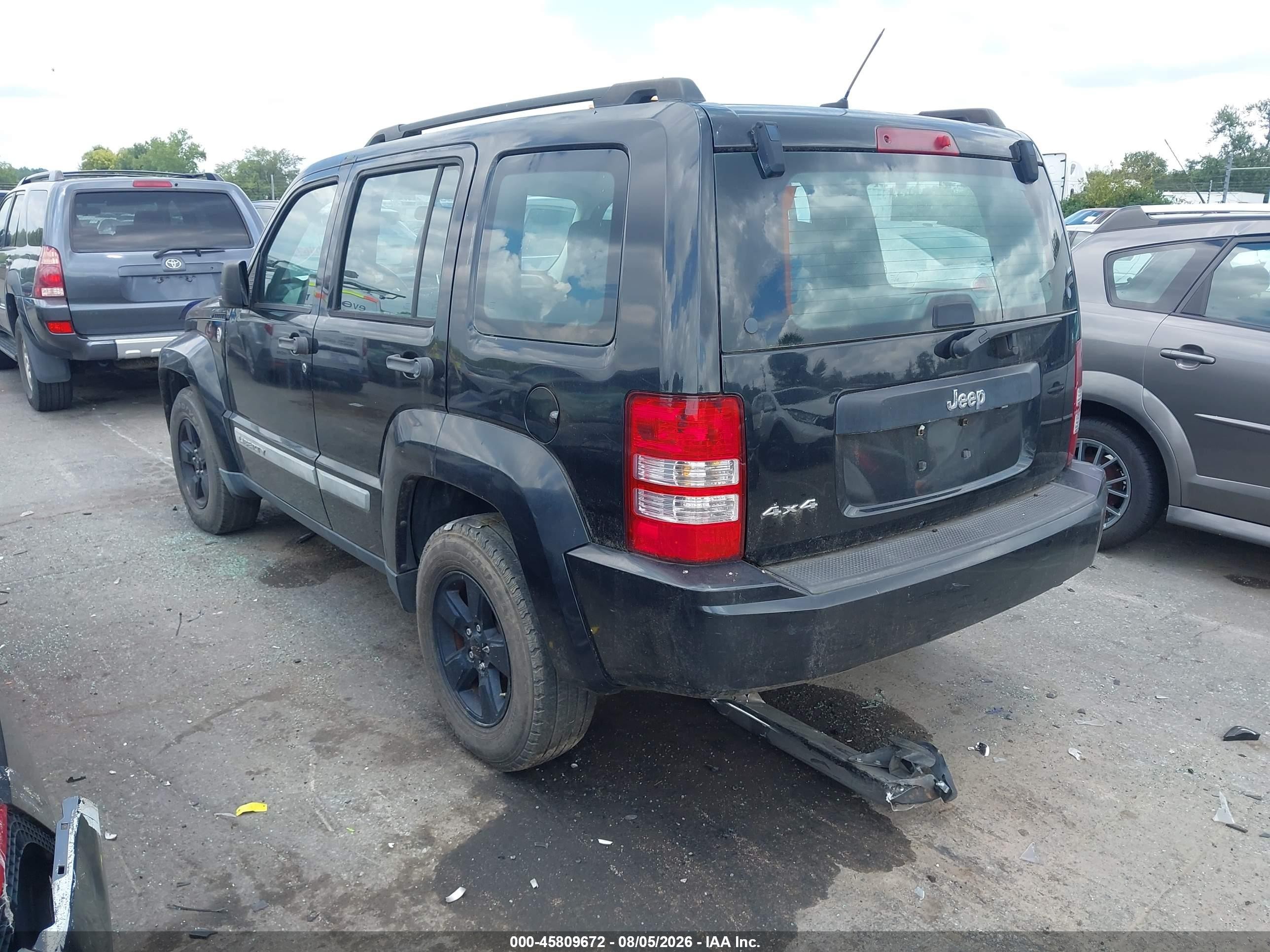 2010 Jeep Liberty Sport Черный vin: 1J4PN2GK4AW171149