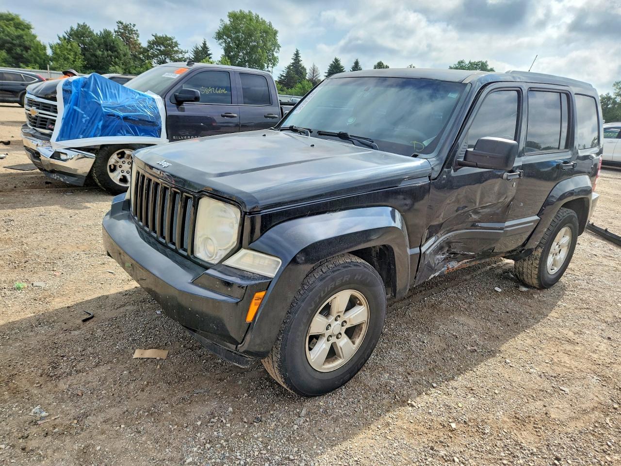 2011 Jeep Liberty Sport Черный vin: 1J4PN2GK4BW524832