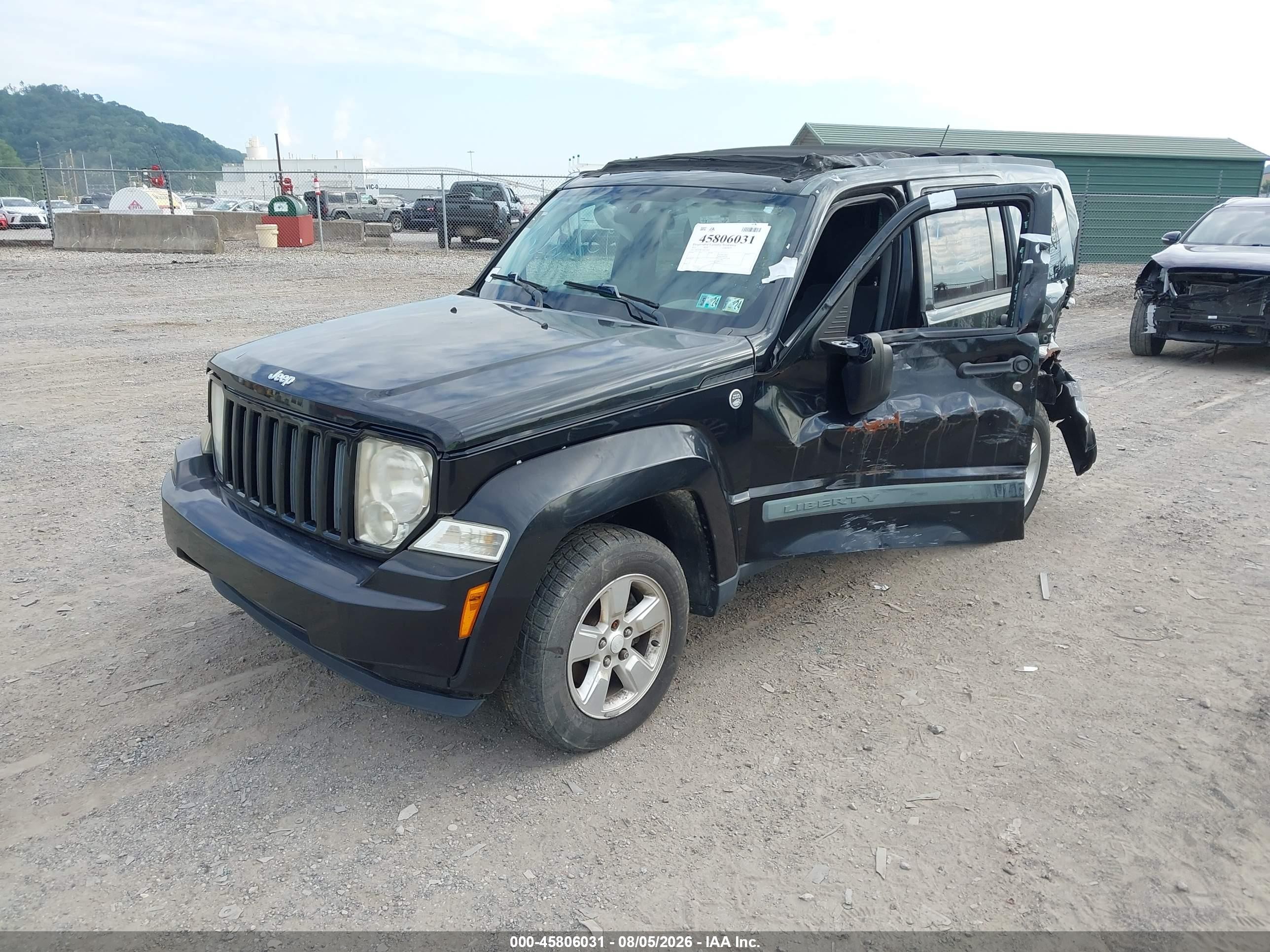2010 Jeep Liberty Sport Черный vin: 1J4PN2GK5AW119027