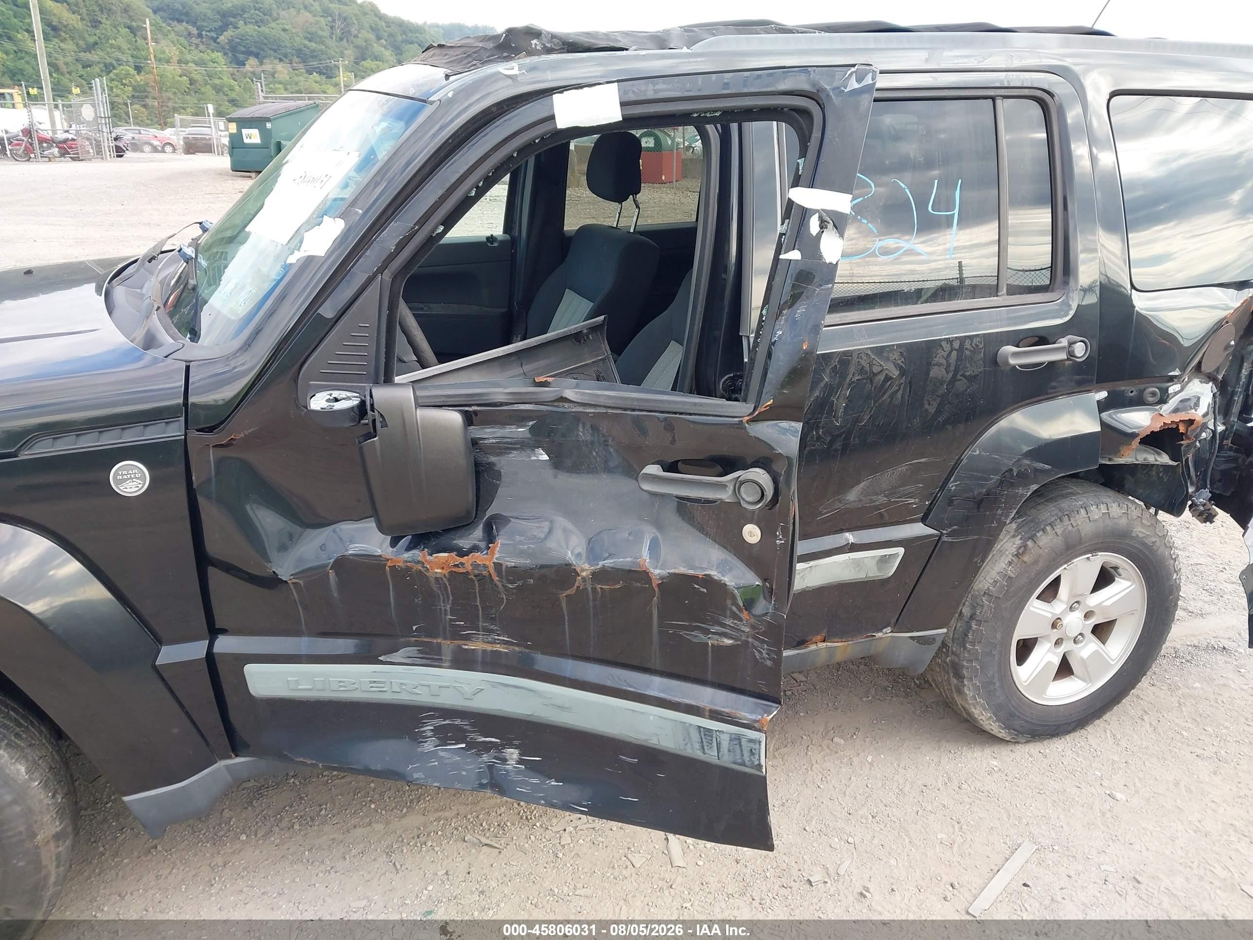 2010 Jeep Liberty Sport Черный vin: 1J4PN2GK5AW119027