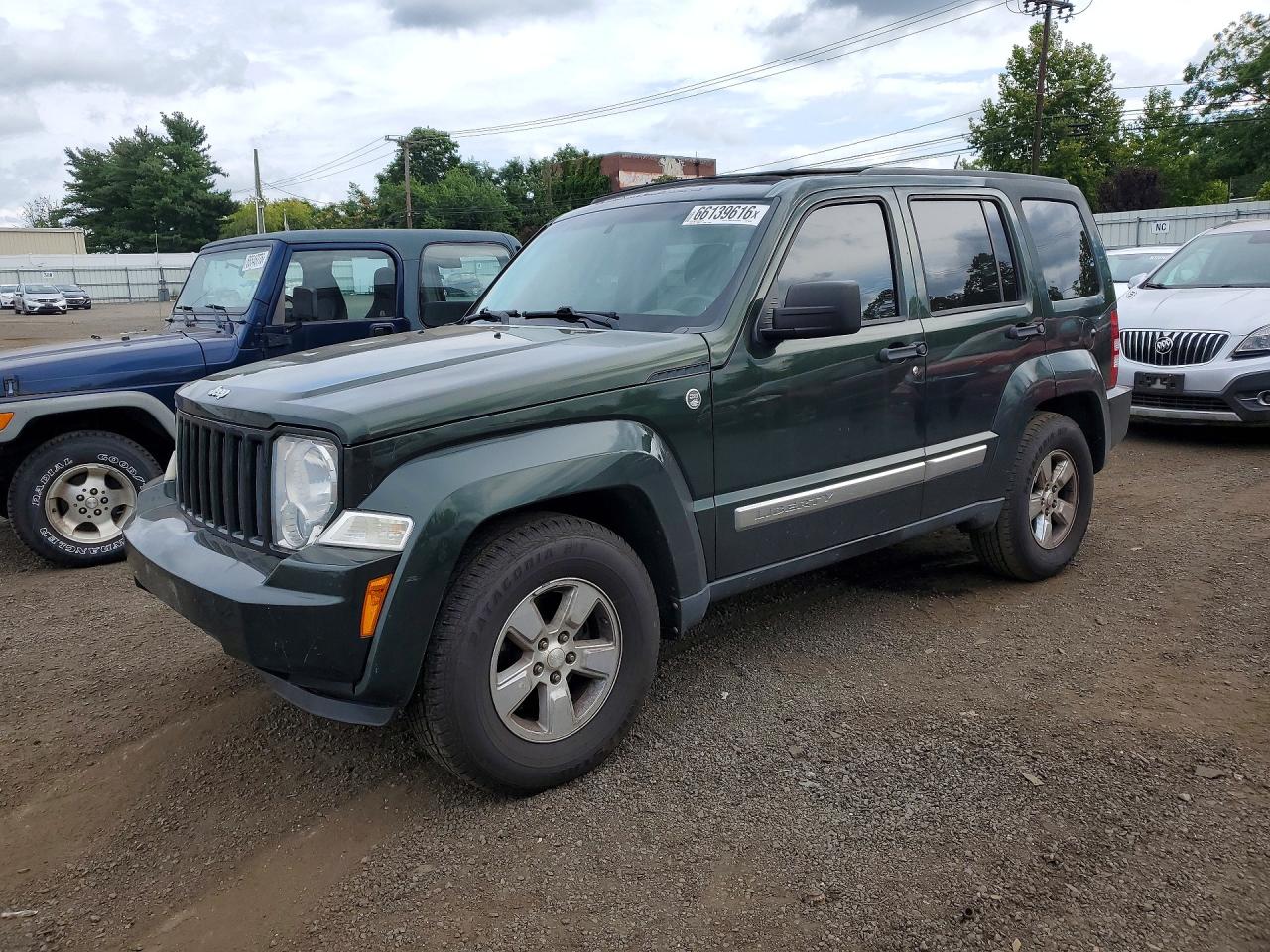 2010 Jeep Liberty Sport Green vin: 1J4PN2GK5AW127435