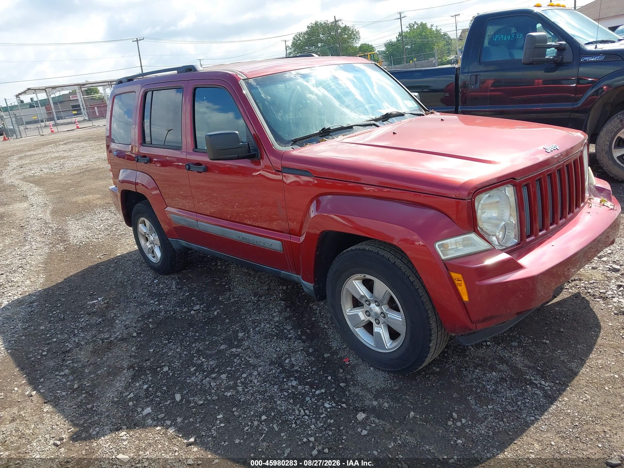 2011 Jeep Liberty Sport Red vin: 1J4PN2GK5BW534687