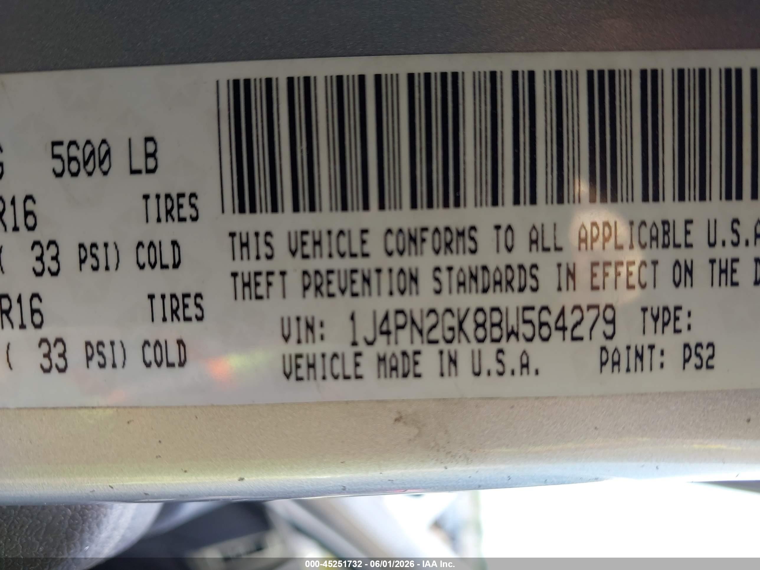 2011 Jeep Liberty Sport Silver vin: 1J4PN2GK5BW586501