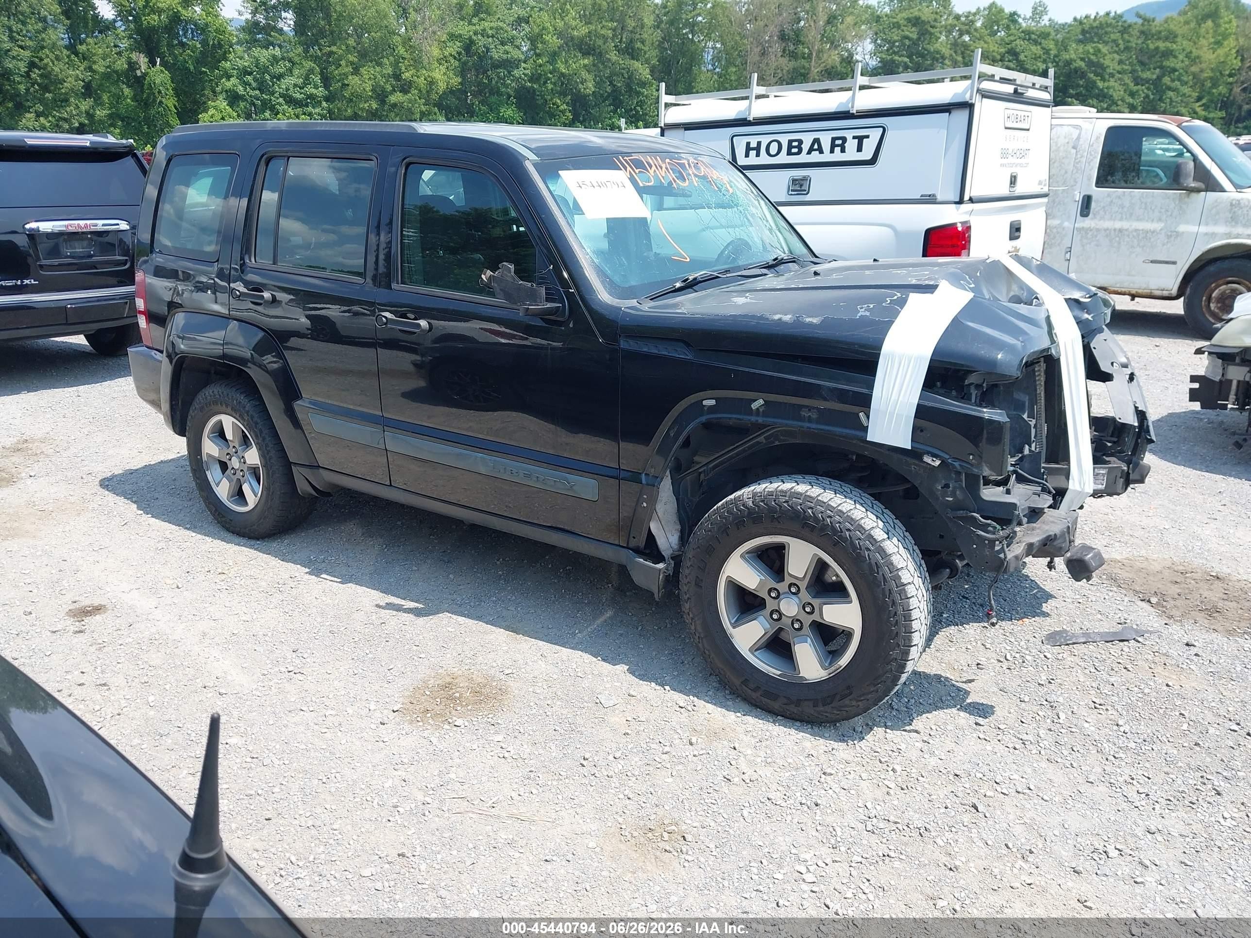 2010 Jeep Liberty Sport Black vin: 1J4PN2GK6AW101183