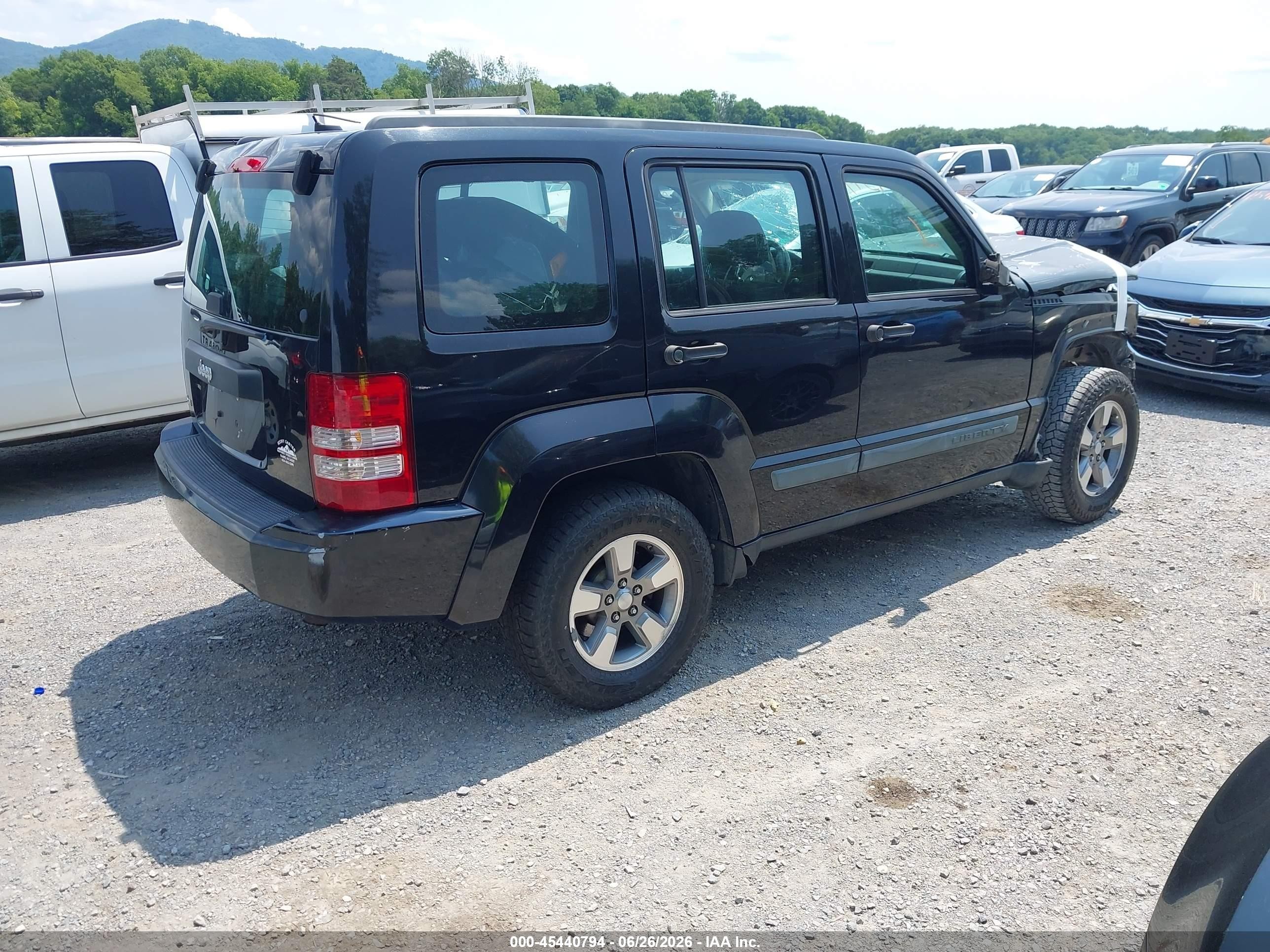 2010 Jeep Liberty Sport Black vin: 1J4PN2GK6AW101183