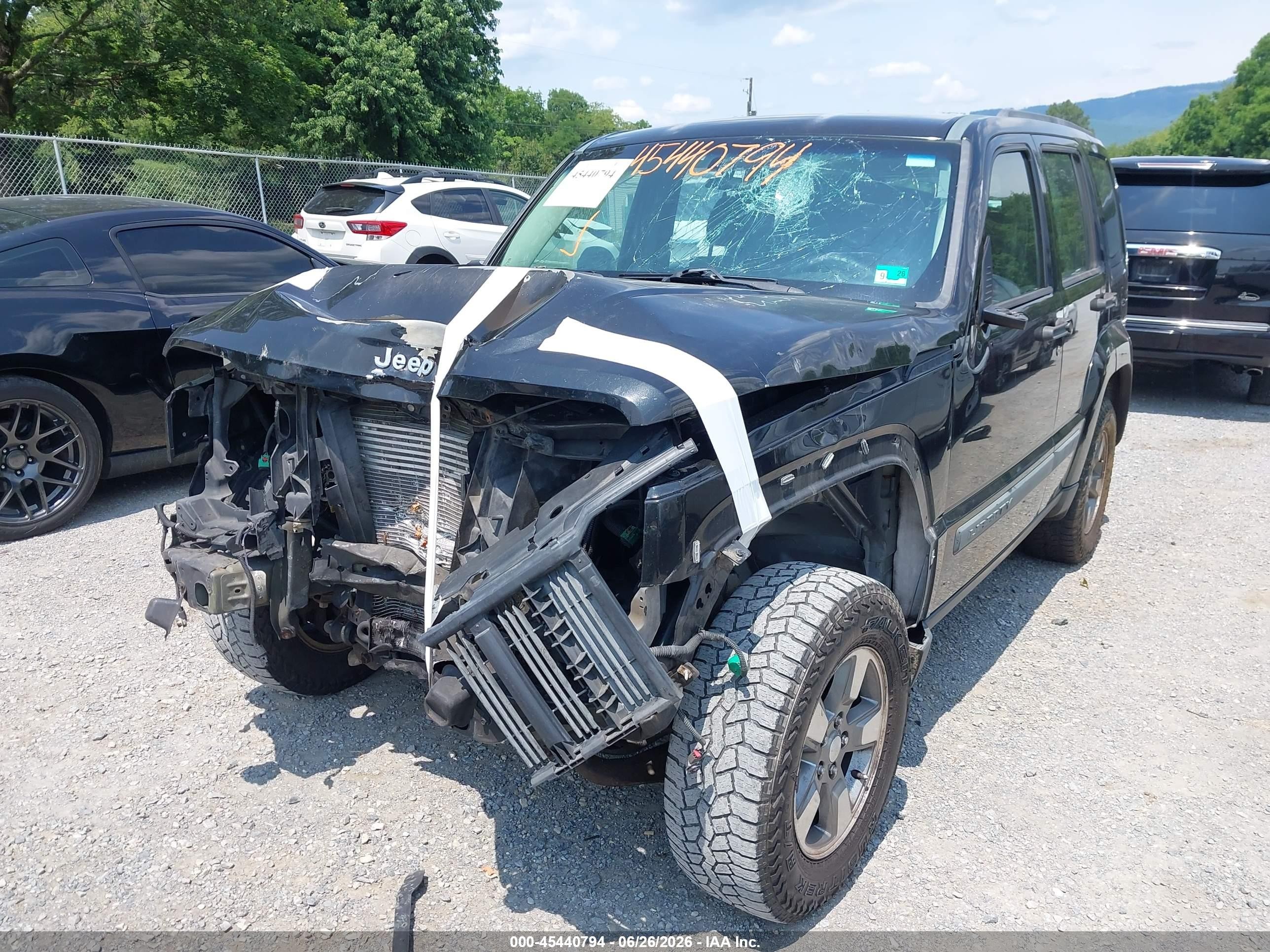 2010 Jeep Liberty Sport Black vin: 1J4PN2GK6AW101183