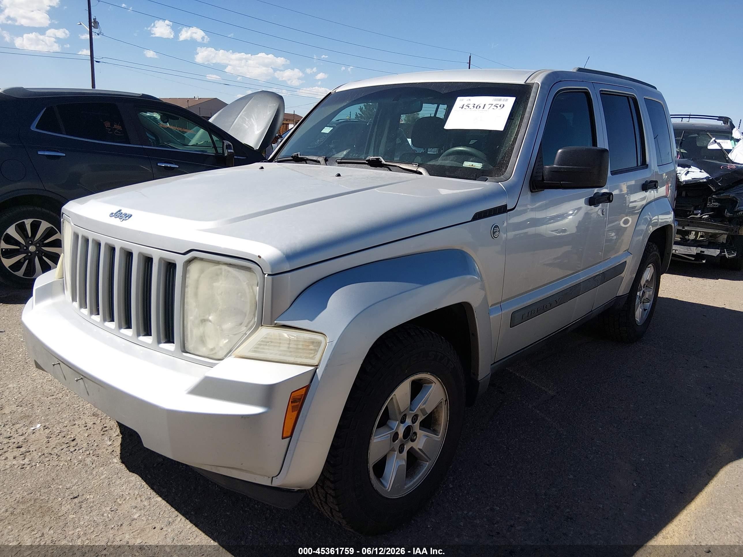 2011 Jeep Liberty Sport Silver vin: 1J4PN2GK6BW548243