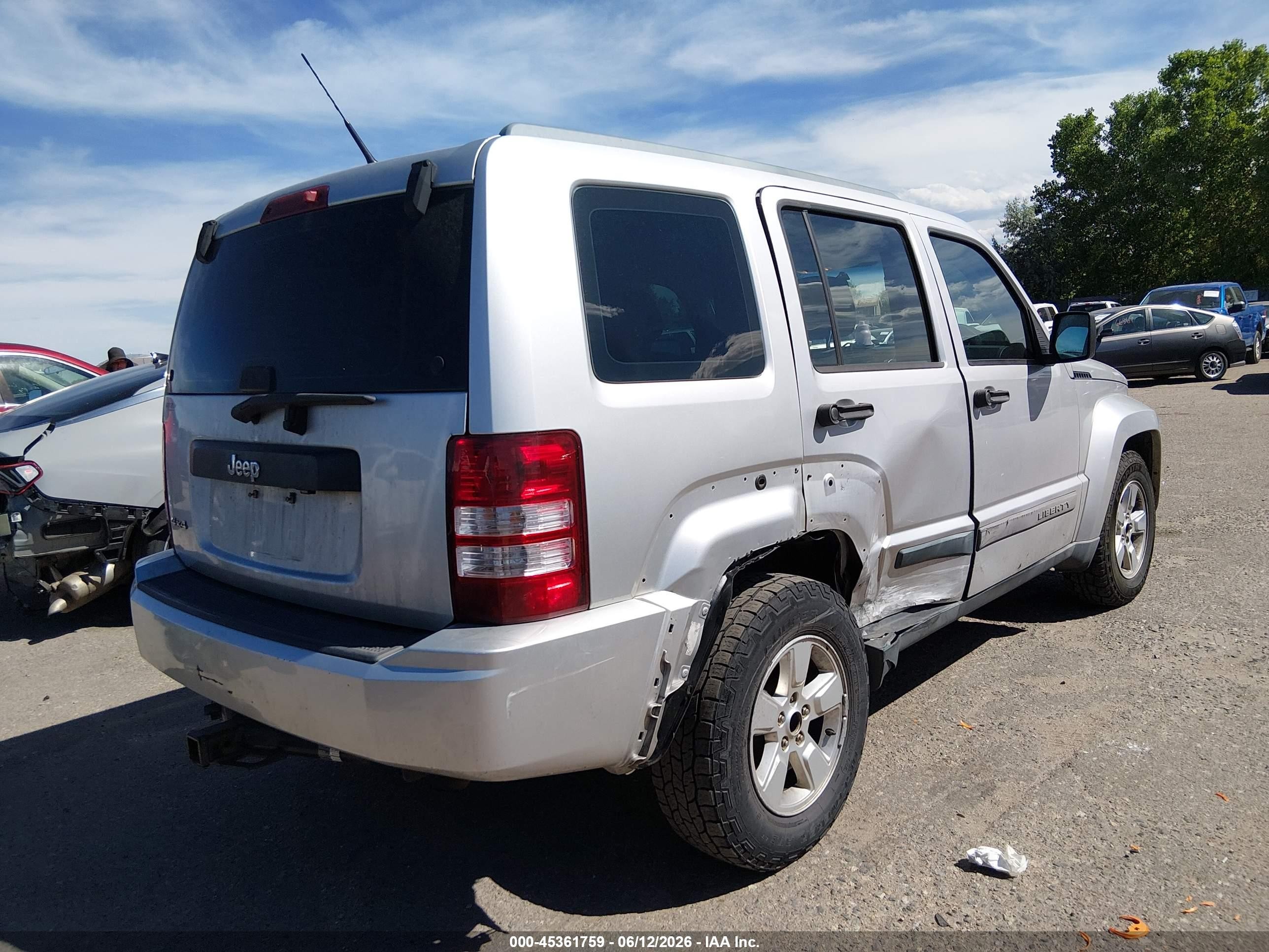 2011 Jeep Liberty Sport Silver vin: 1J4PN2GK6BW548243