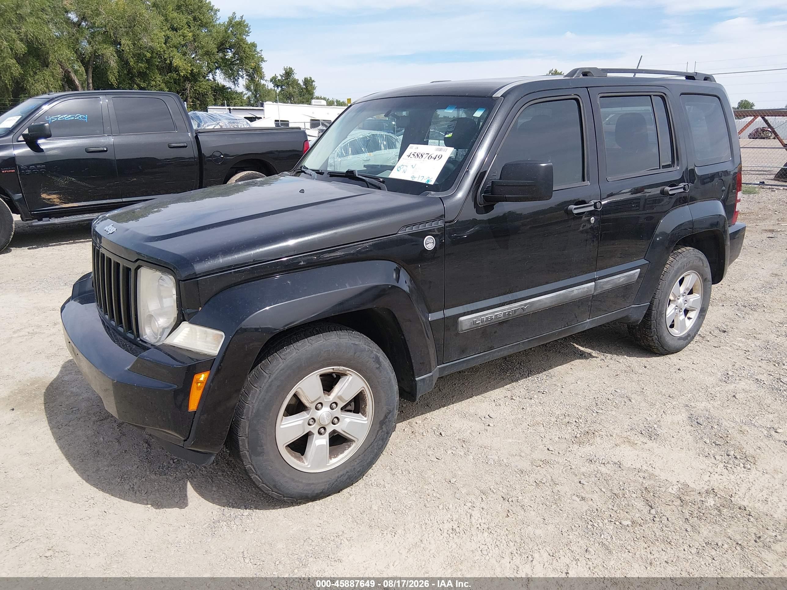2011 Jeep Liberty Sport Black vin: 1J4PN2GK6BW552597