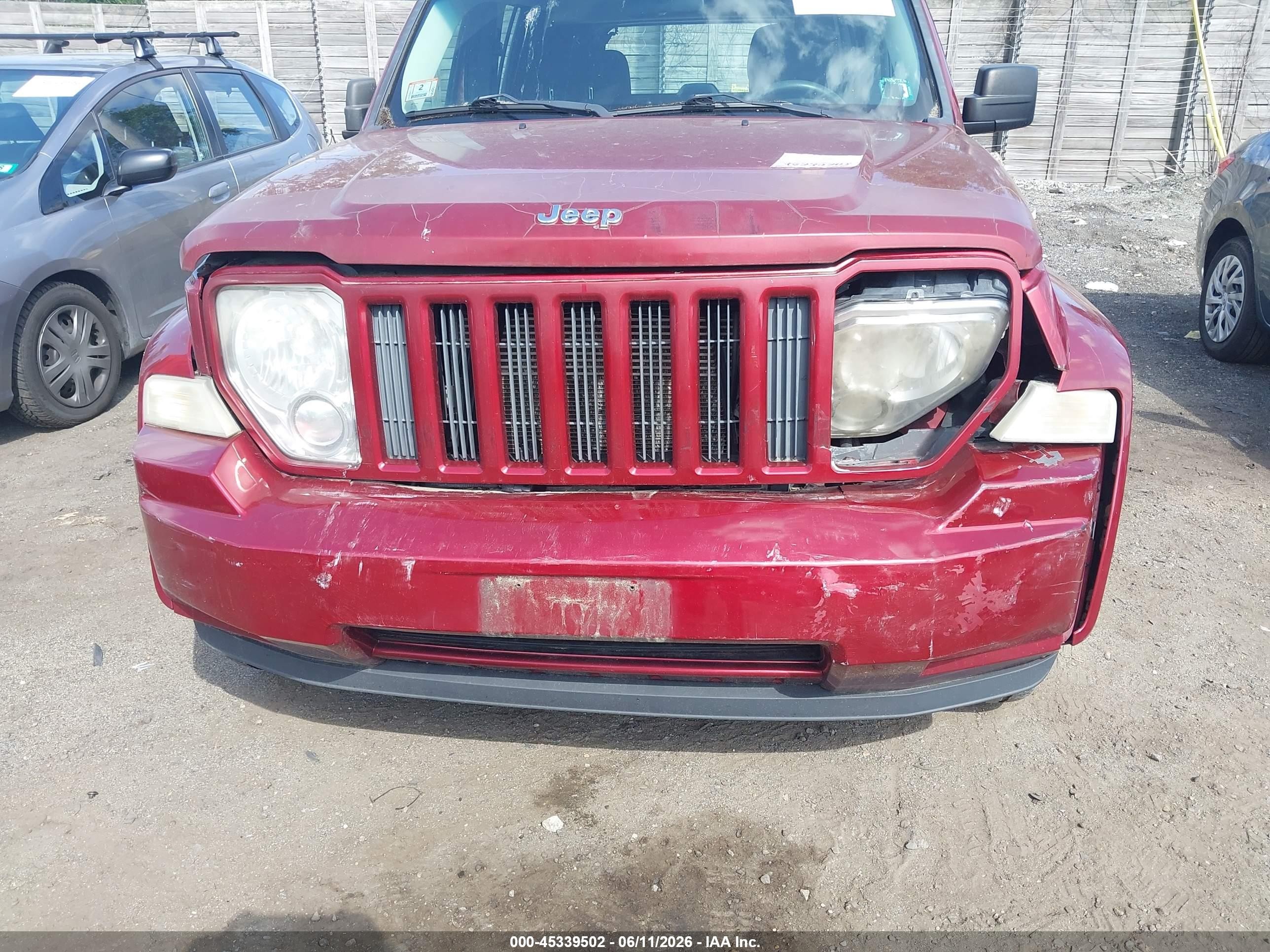2011 Jeep Liberty Sport Red vin: 1J4PN2GK6BW572624