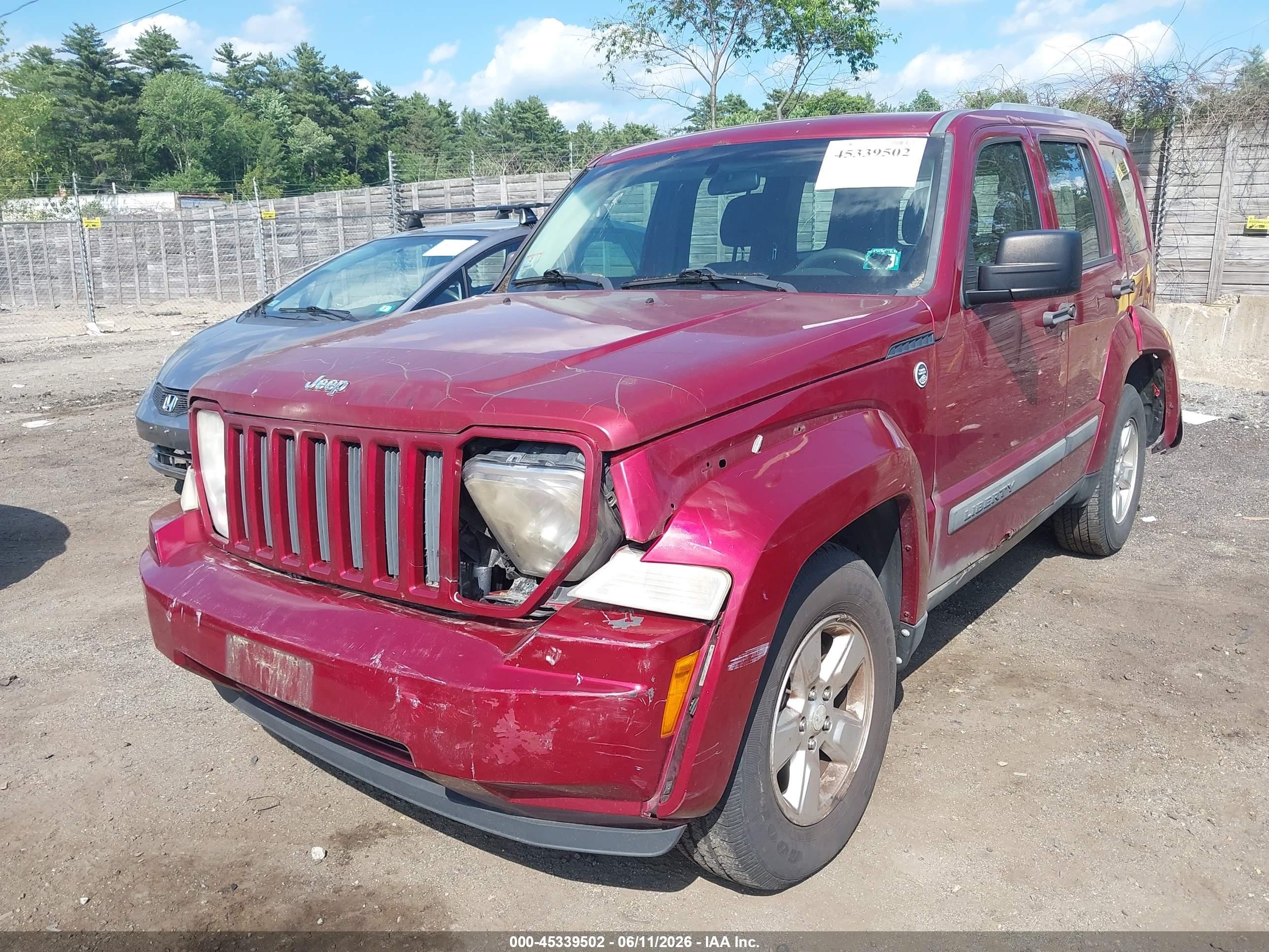 2011 Jeep Liberty Sport Red vin: 1J4PN2GK6BW572624