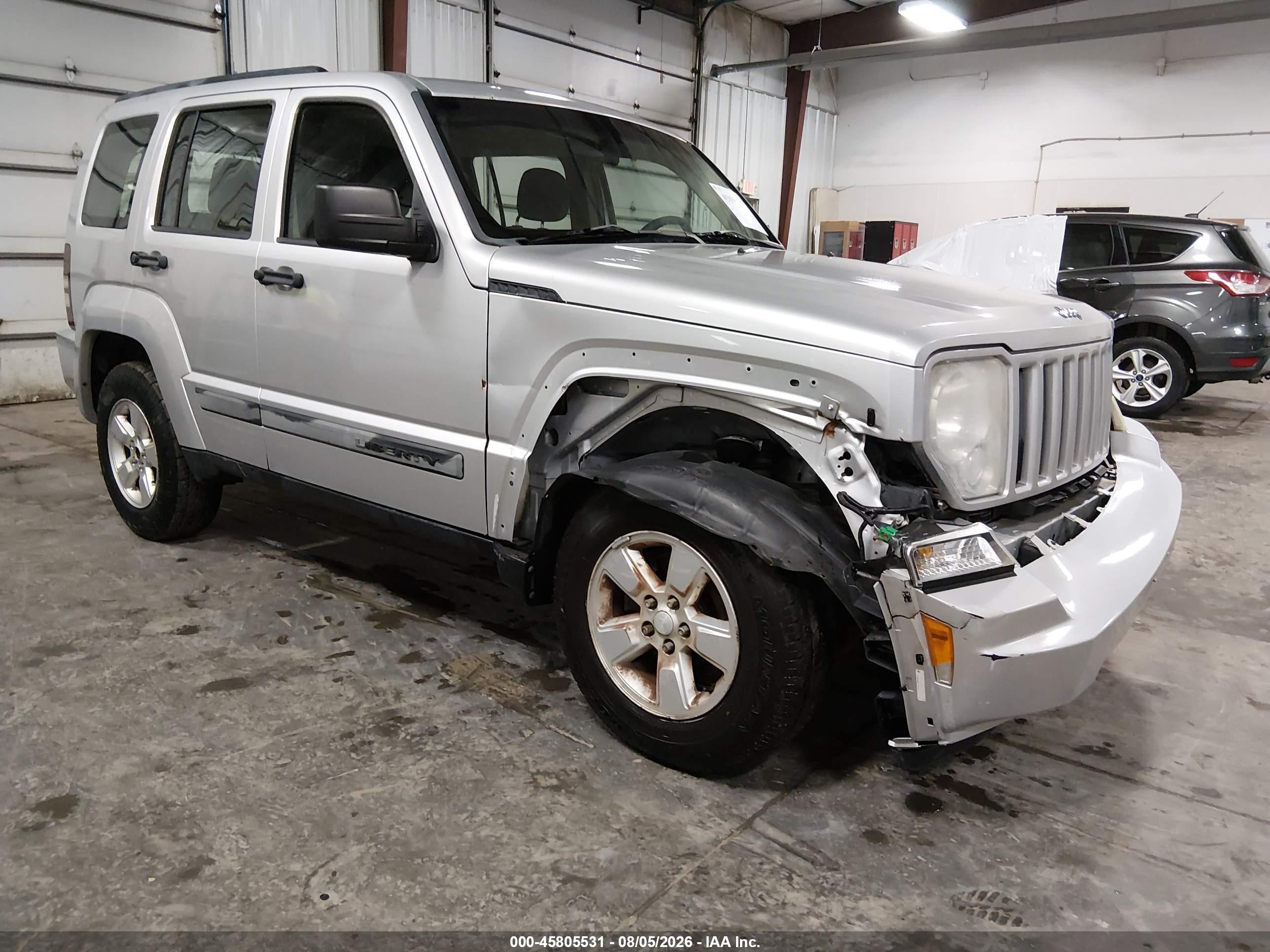 2010 Jeep Liberty Sport Silver vin: 1J4PN2GK7AW143863
