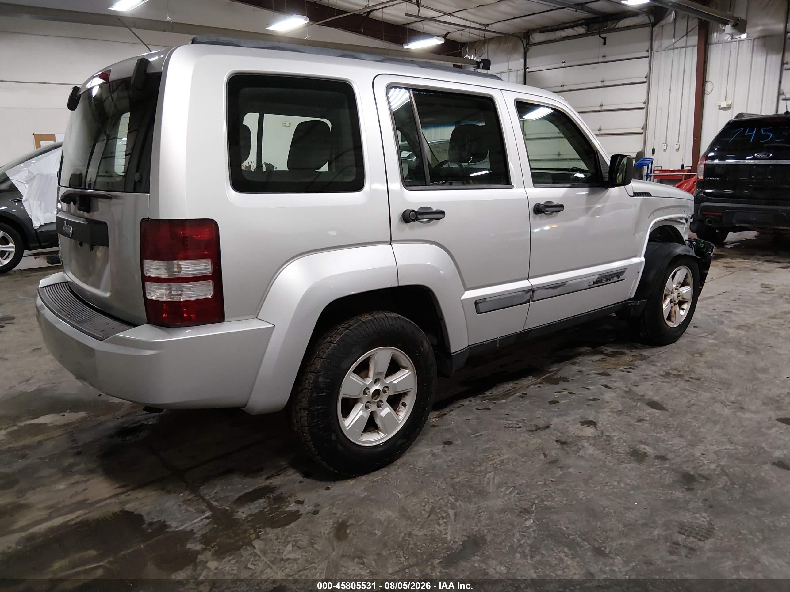 2010 Jeep Liberty Sport Silver vin: 1J4PN2GK7AW143863