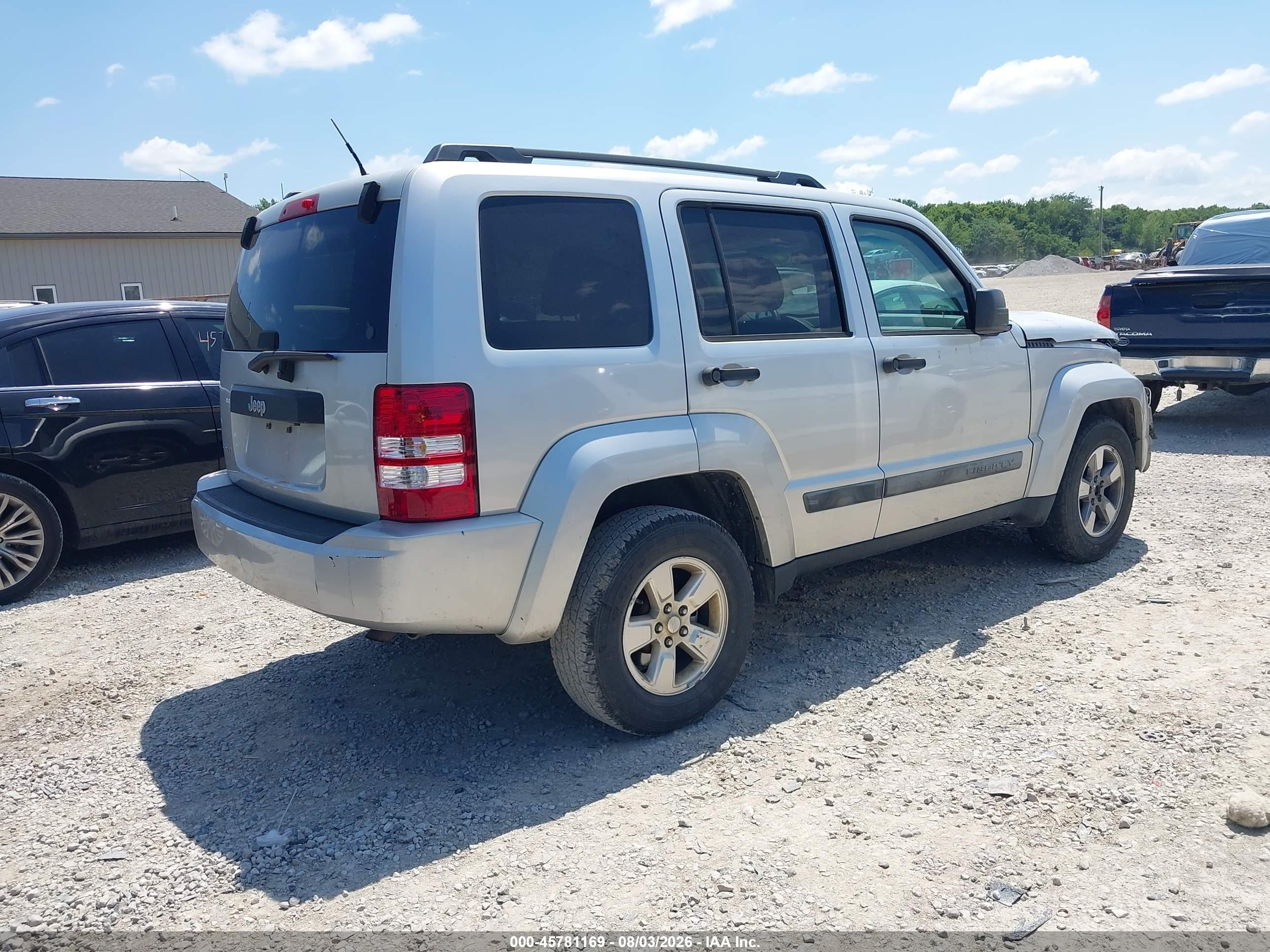 2010 Jeep Liberty Sport Silver vin: 1J4PN2GK7AW167435