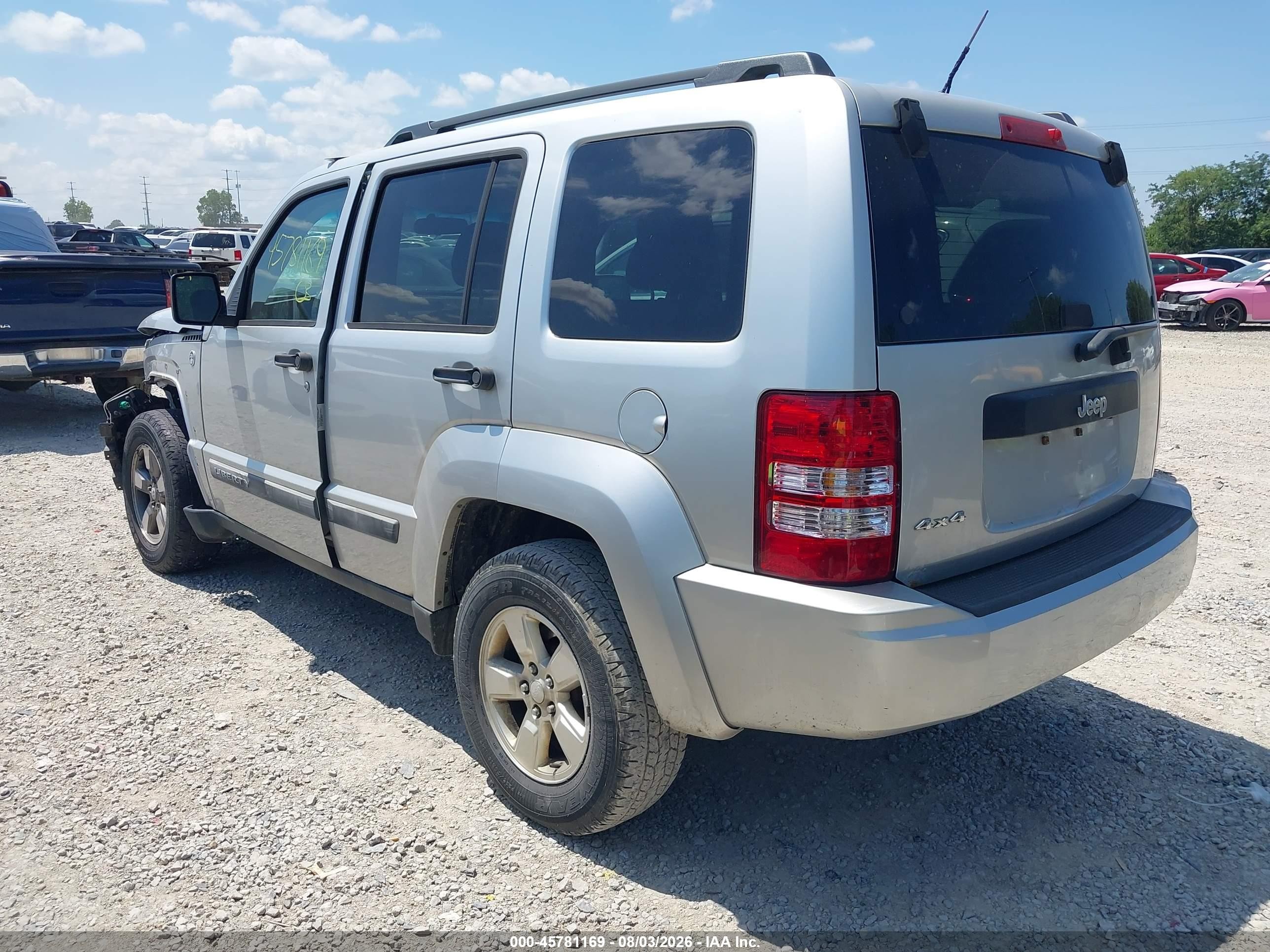 2010 Jeep Liberty Sport Silver vin: 1J4PN2GK7AW167435