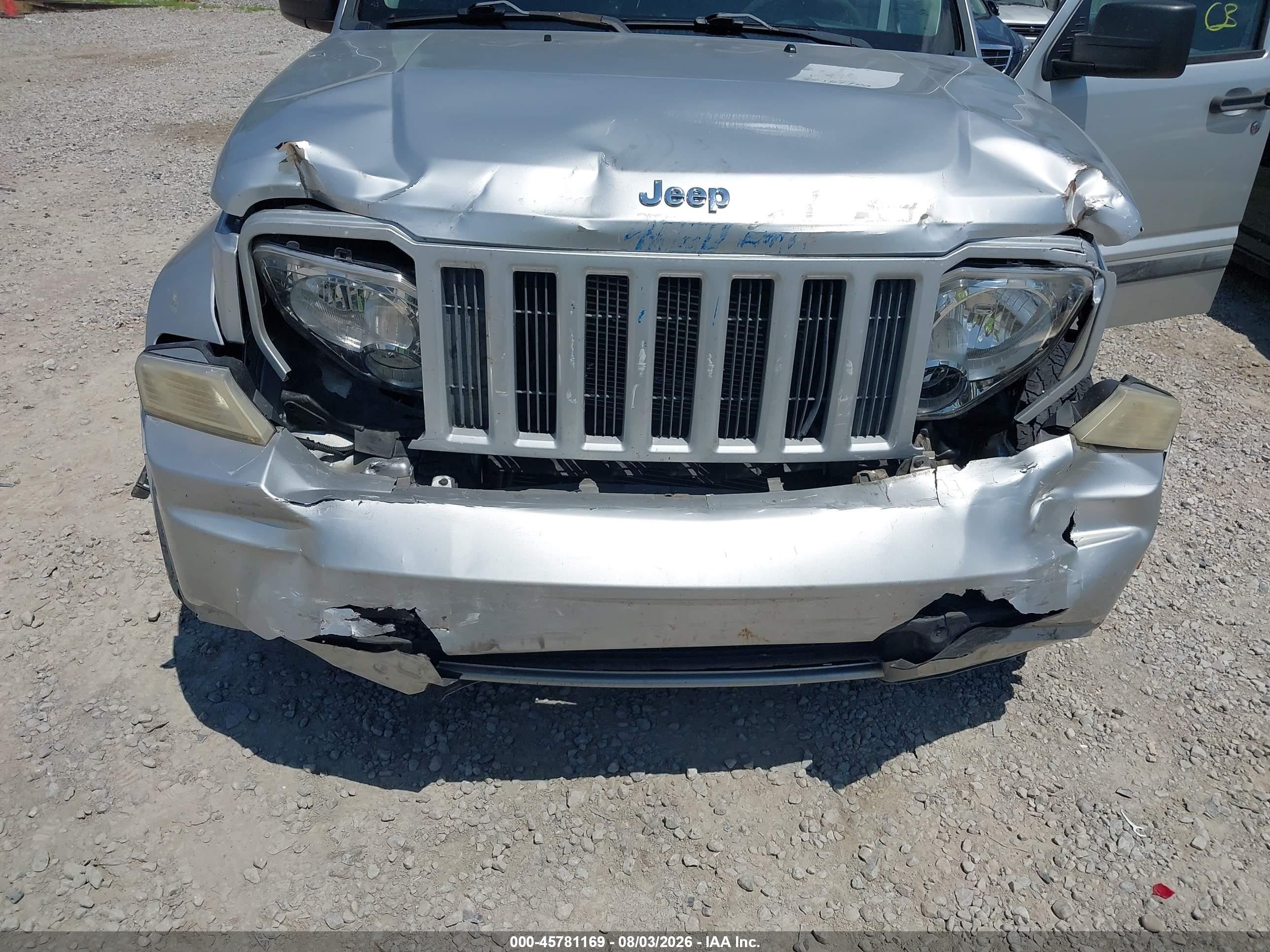 2010 Jeep Liberty Sport Silver vin: 1J4PN2GK7AW167435