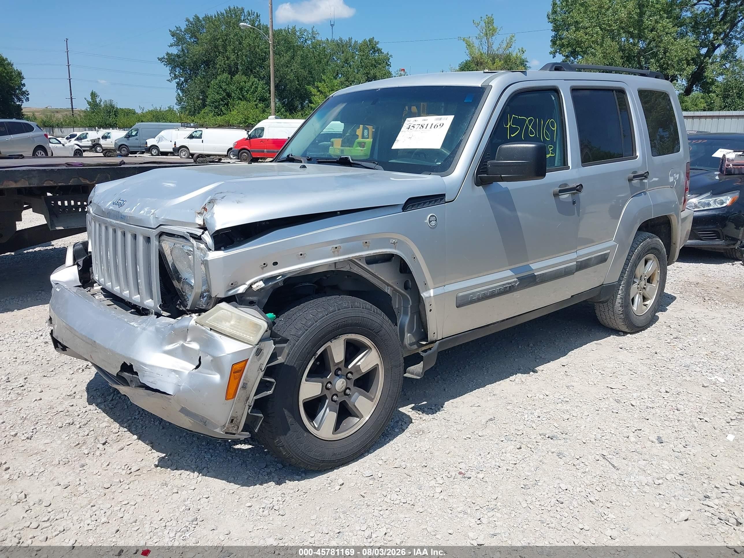 2010 Jeep Liberty Sport Silver vin: 1J4PN2GK7AW167435